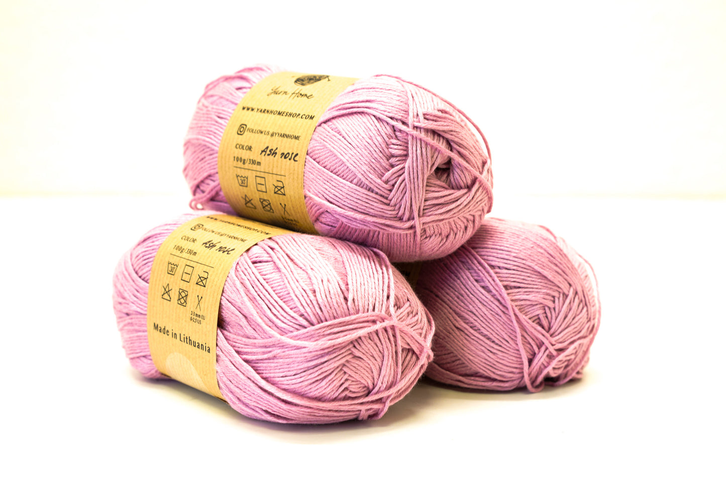 Ash rose colour bamboo yarn