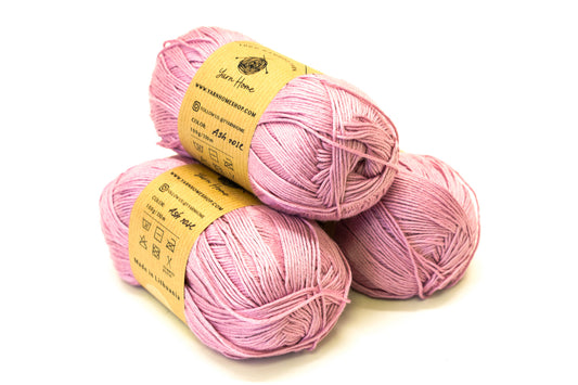 Ash rose colour bamboo yarn