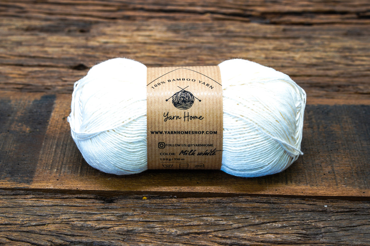 Milk White bamboo yarn