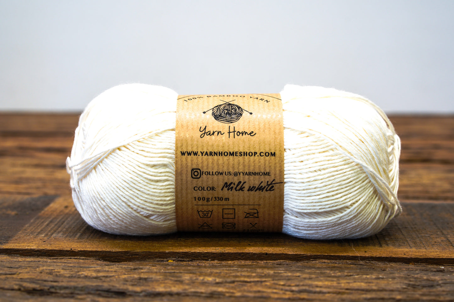 Milk White bamboo yarn