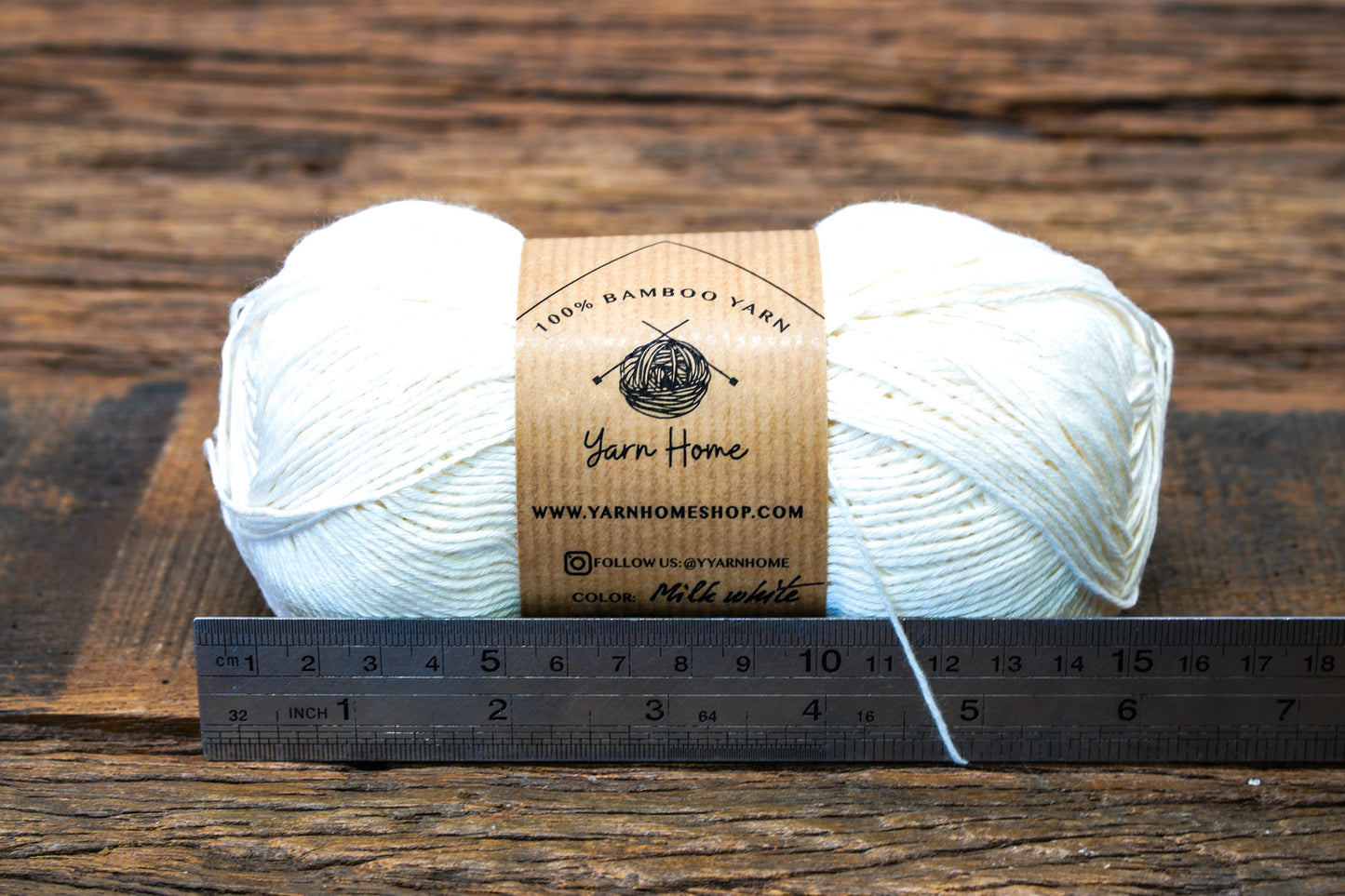 Milk White bamboo yarn