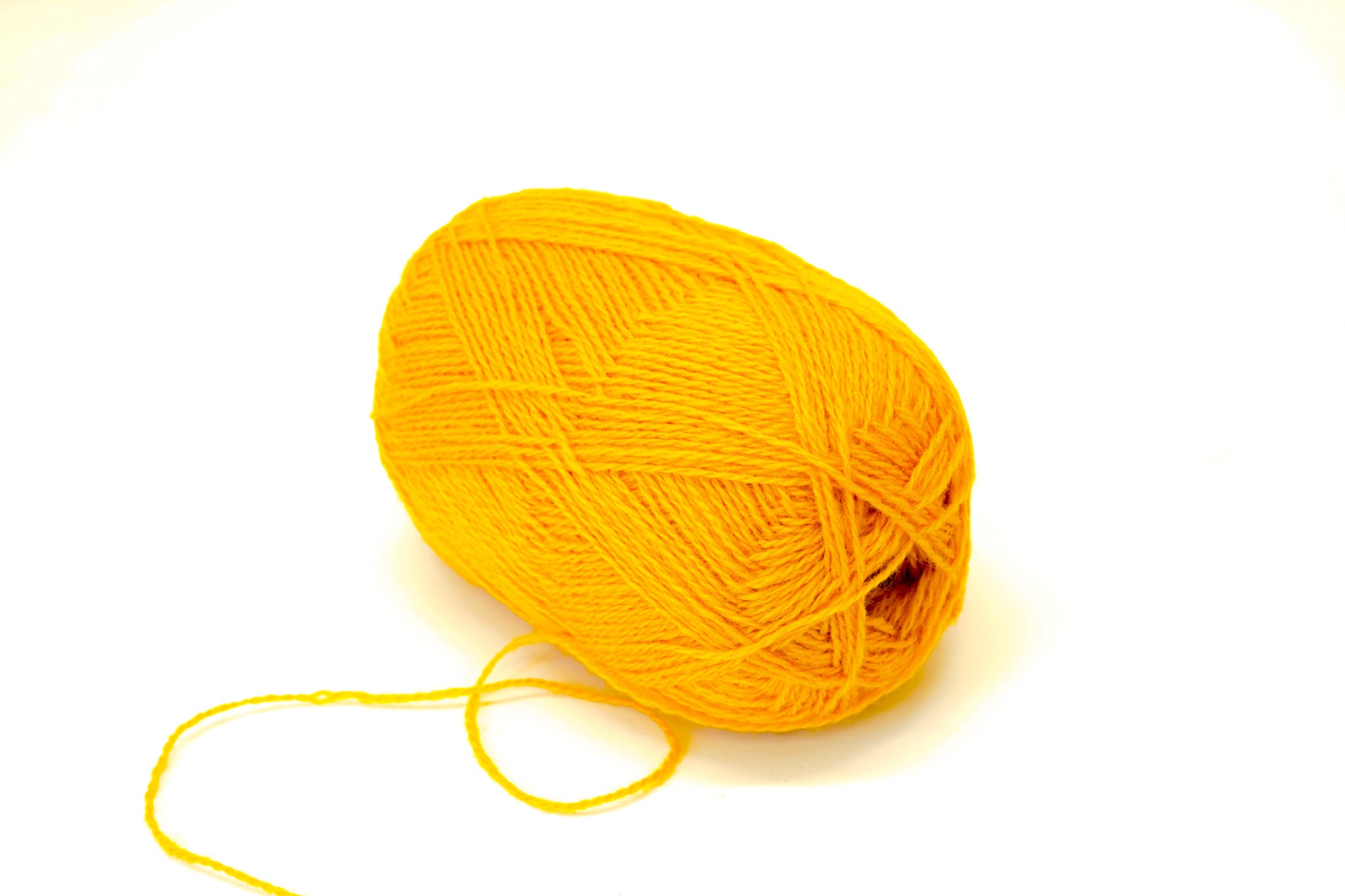 Saffron yellow 100% New Zealand wool - 730