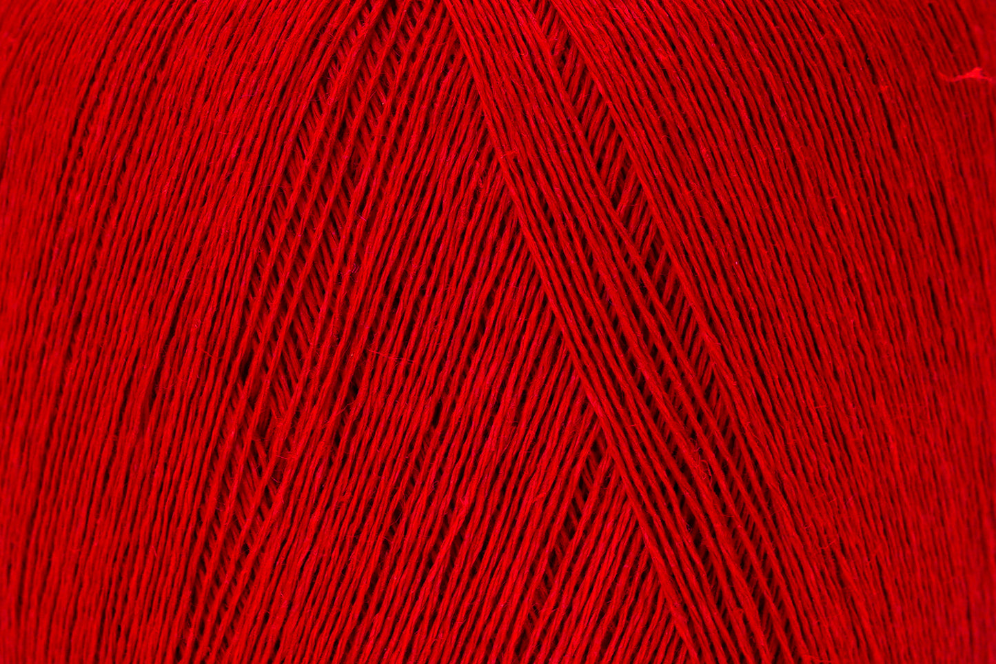 100% linen yarn in bright red color