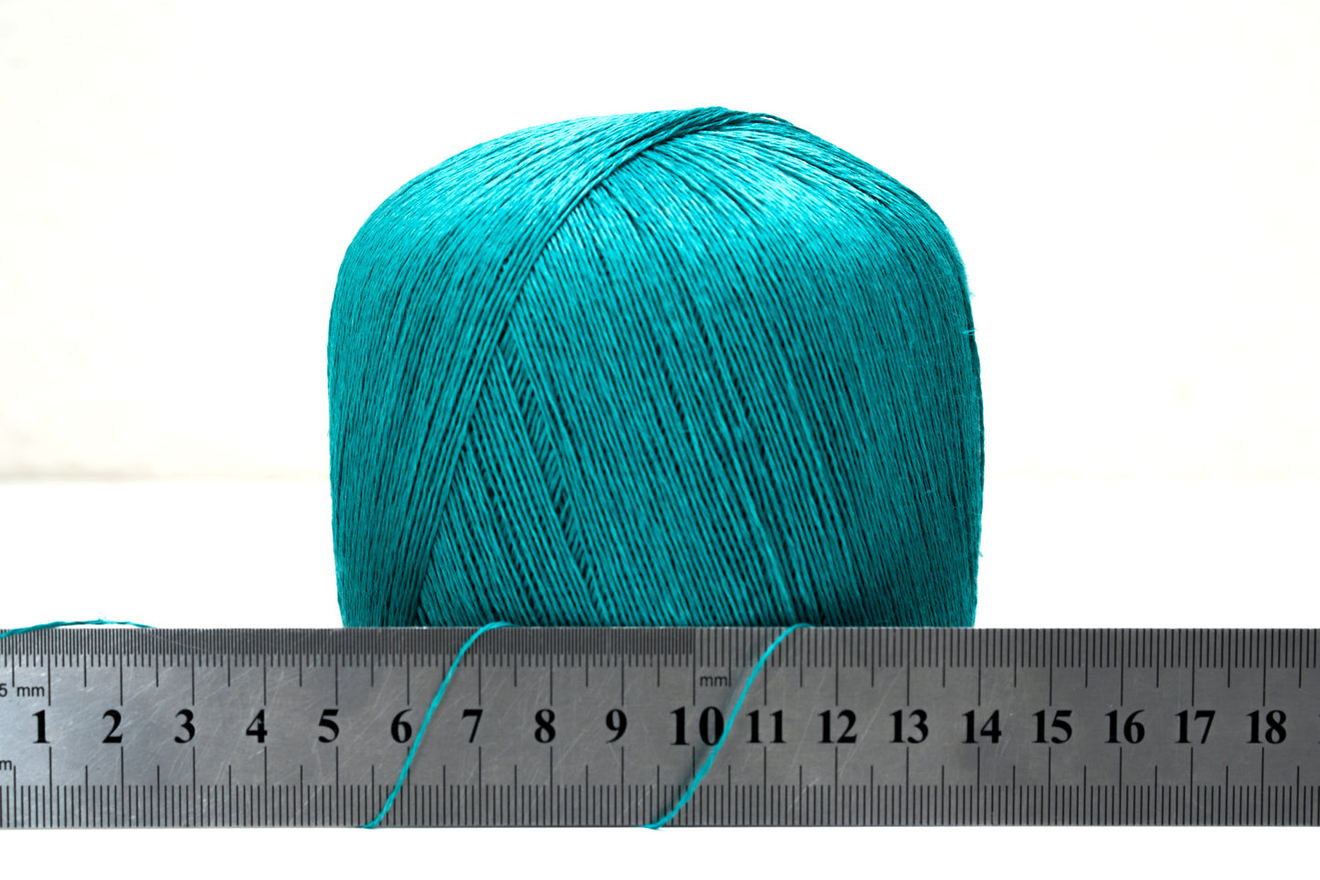 Turquoise colour durable linen yarn 100g
