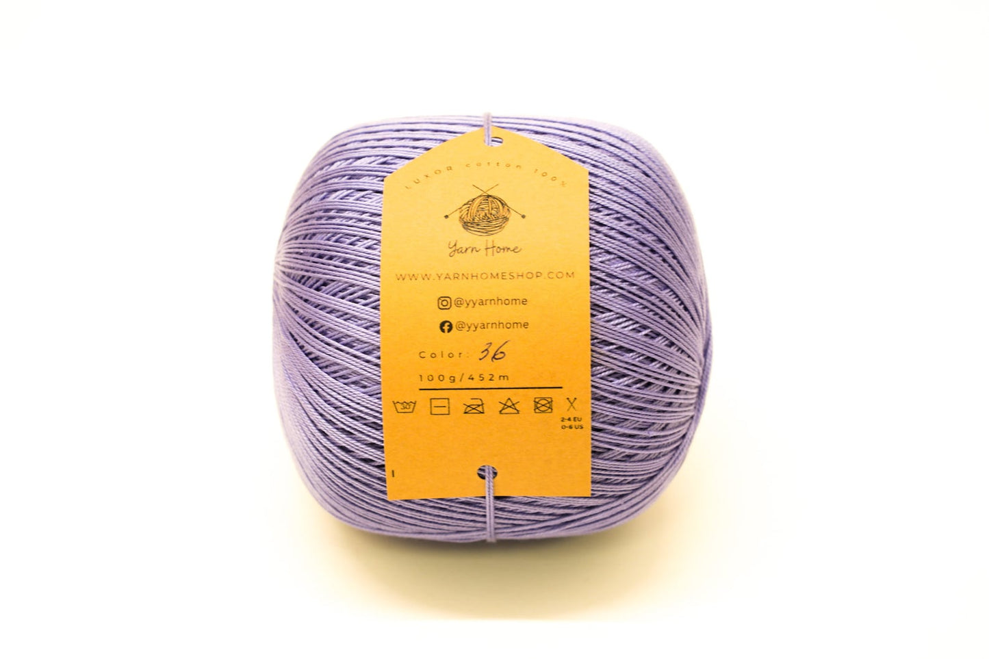 Purple mercerised cotton 100g/452m