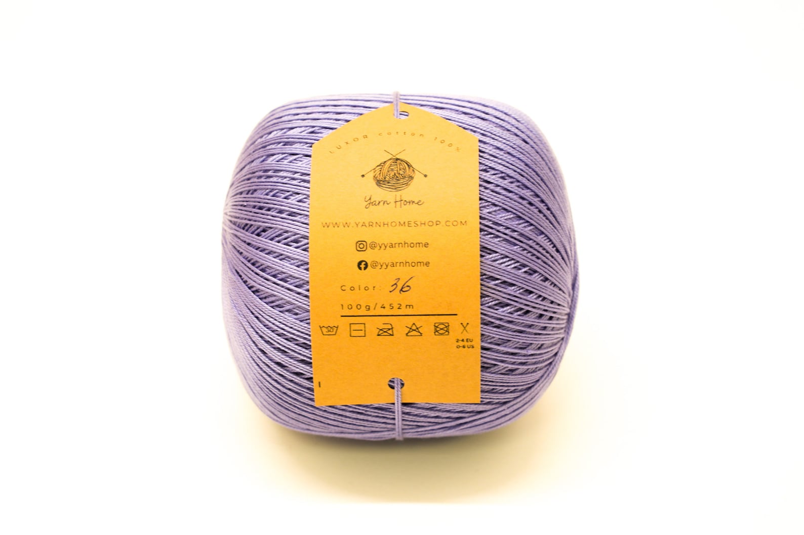 Purple mercerised cotton 100g/452m