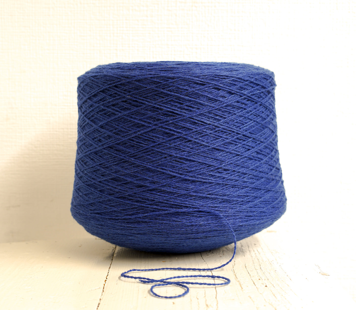 Blue fingering wool yarn in cone - 900g/31.7oz. | blue-fingering-wool-yarn-in-cone-900g-31-7oz