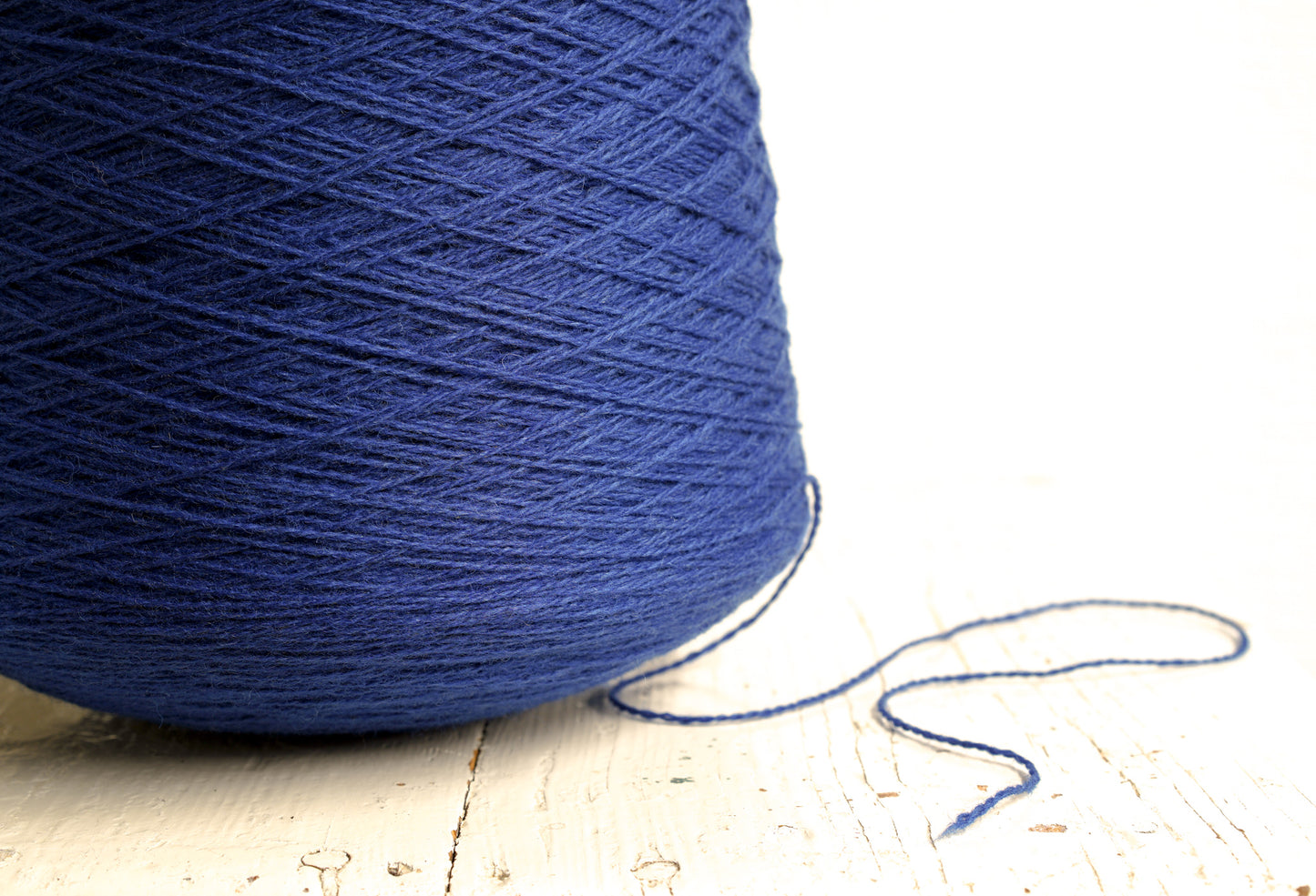 Blue fingering wool yarn in cone - 900g/31.7oz. | blue-fingering-wool-yarn-in-cone-900g-31-7oz