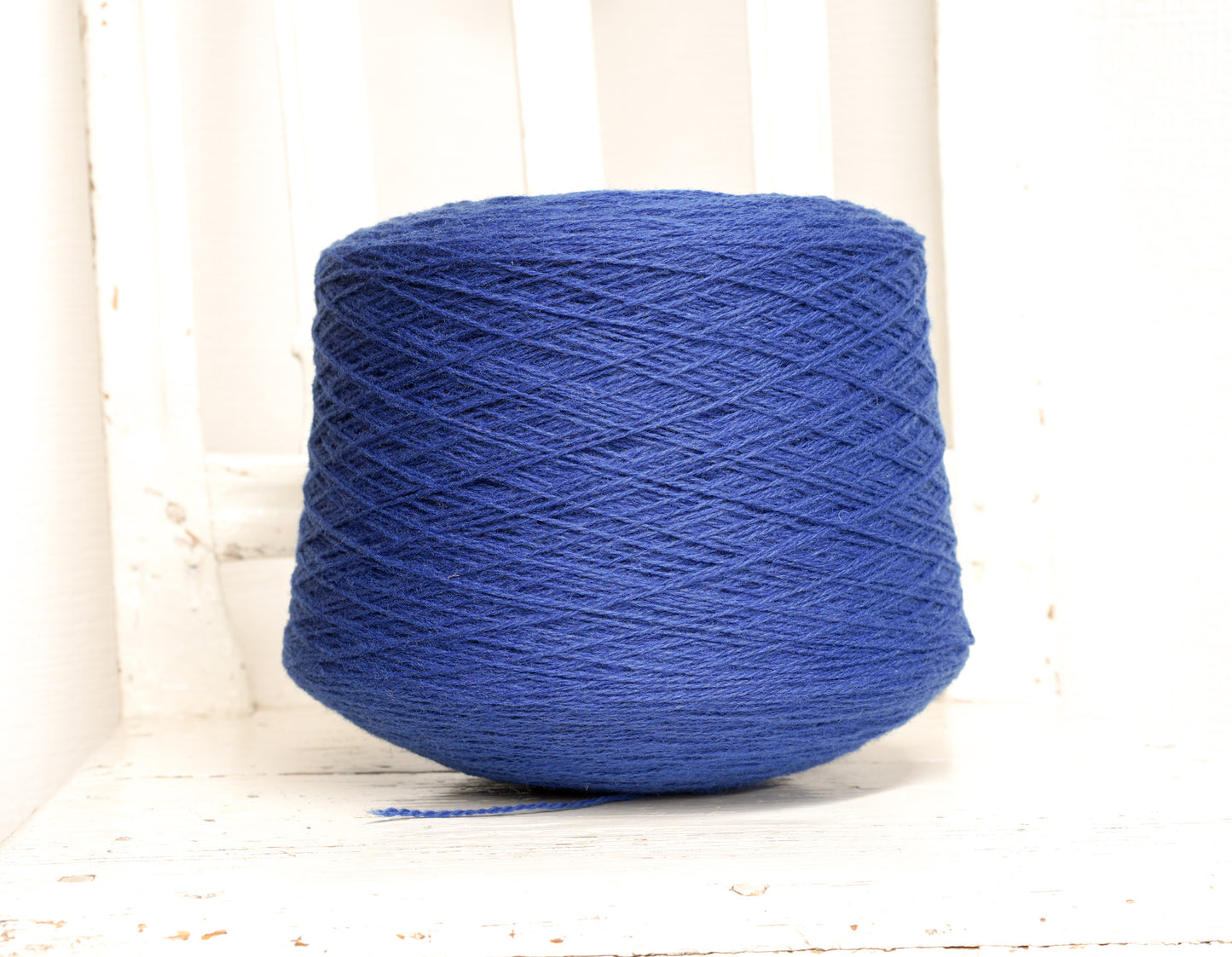 Blue fingering wool yarn in cone - 900g/31.7oz. | blue-fingering-wool-yarn-in-cone-900g-31-7oz