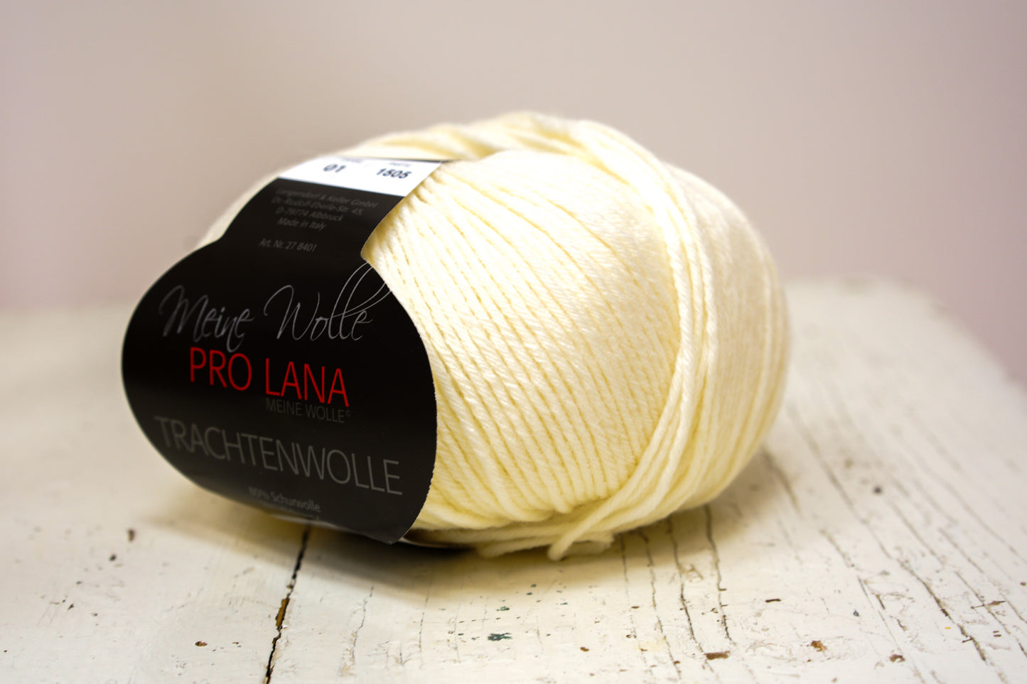 Milk white PRO LANA wool 80%/20 PO blend