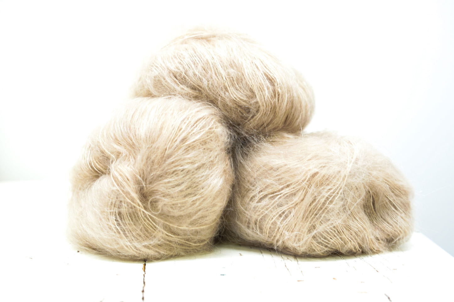 Beige PRO LANA Kid Mohair PO blend yarn - 25g./0.875 oz