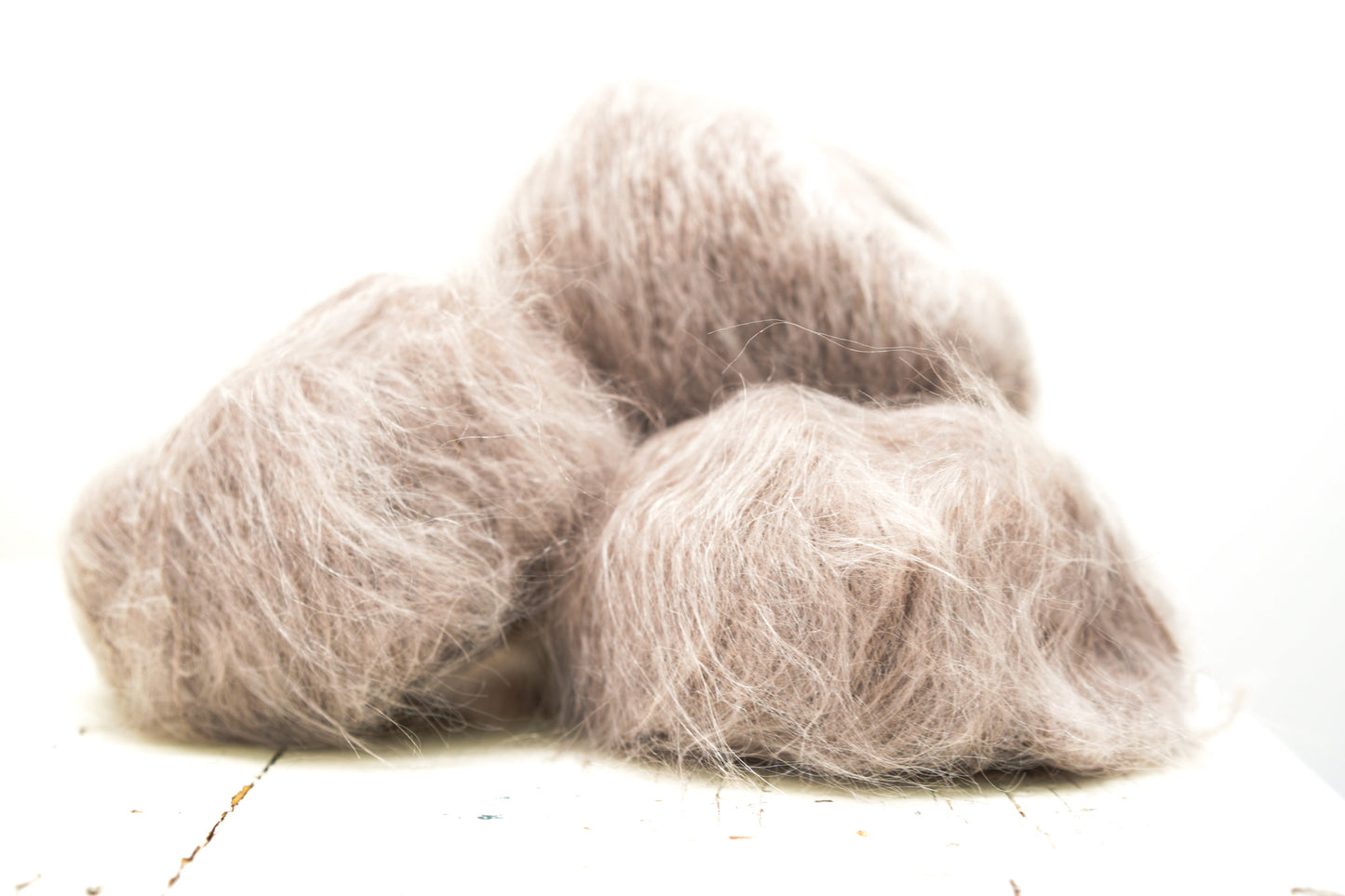 Taupe brown PRO LANA Kid Mohair PO blend yarn - 25g./0.875 oz