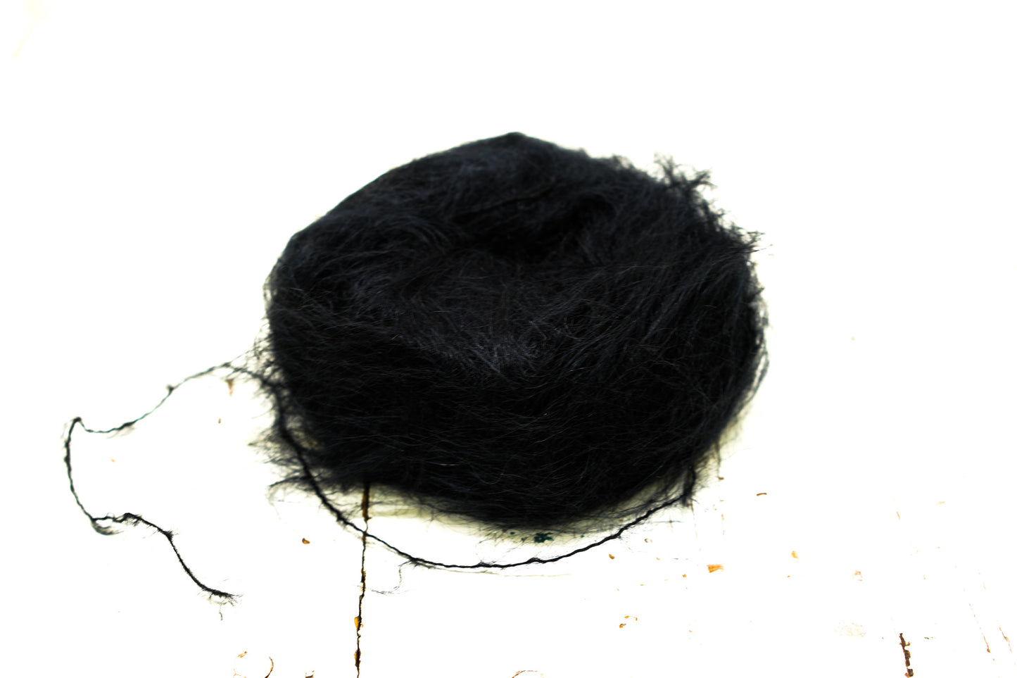 Black PRO LANA Kid Mohair PO blend yarn - 25g./0.875 oz