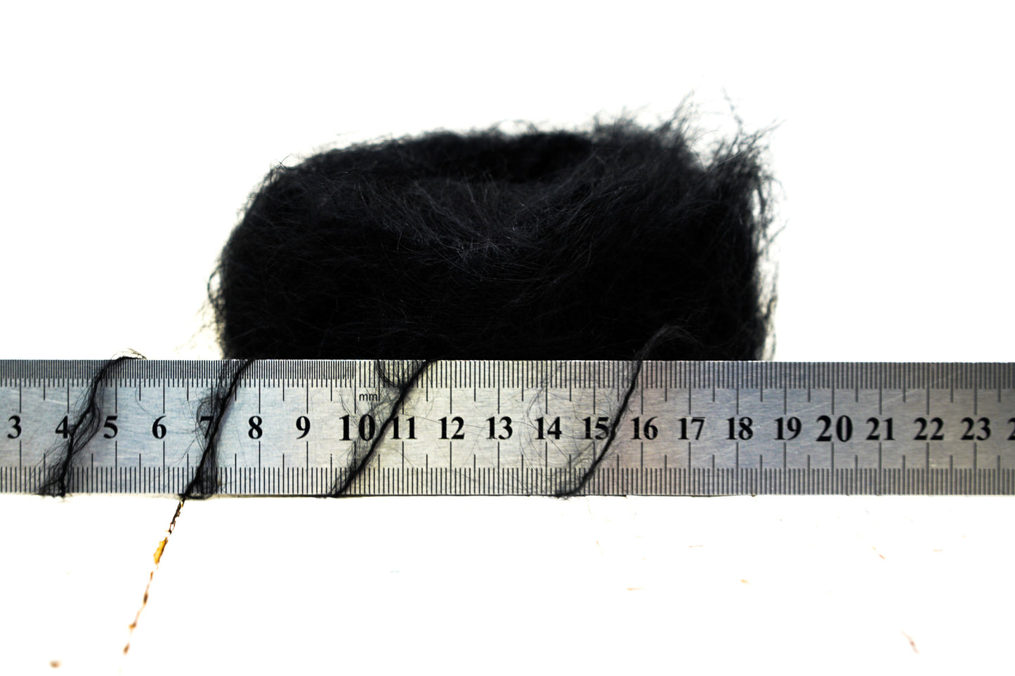 Black PRO LANA Kid Mohair PO blend yarn - 25g./0.875 oz