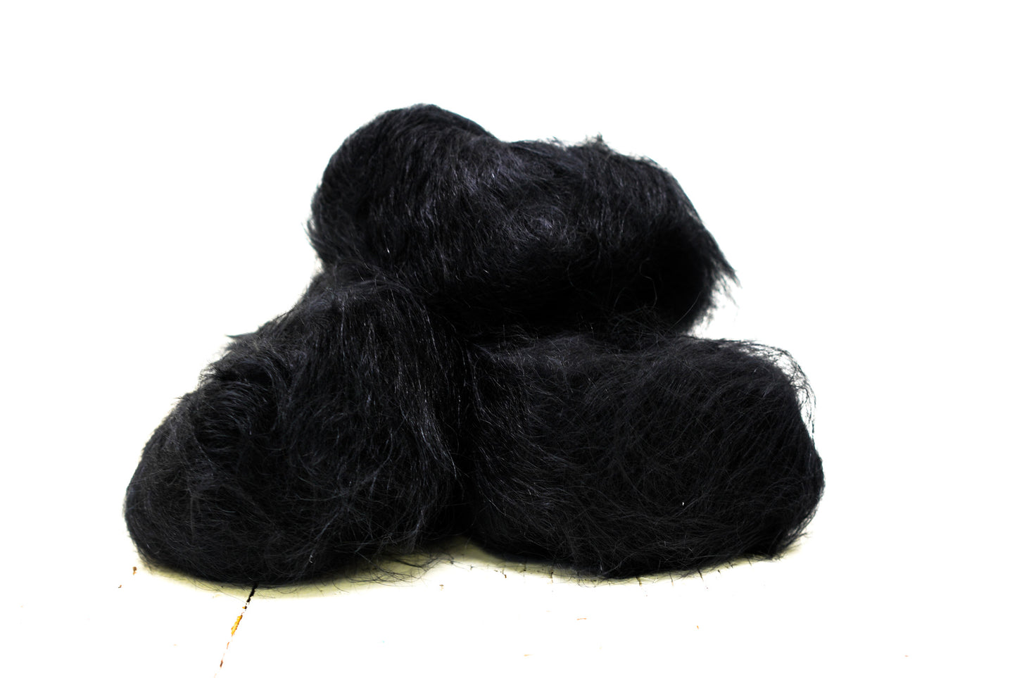 Black PRO LANA Kid Mohair PO blend yarn - 25g./0.875 oz