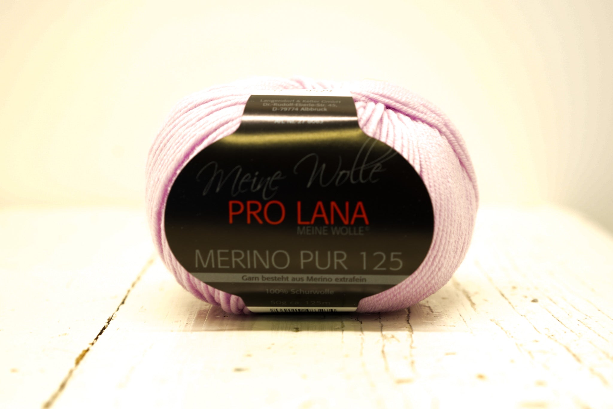 Lavender Rose color PRO LANA Merino Pur 125 wool yarn