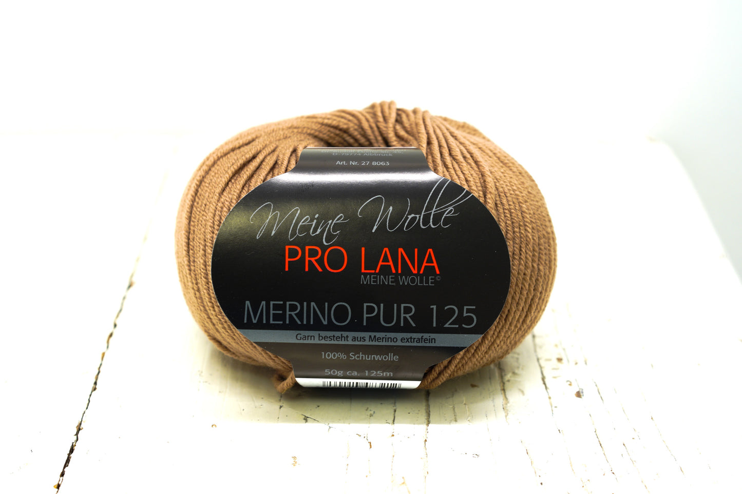 Teddy brown PRO LANA merino wool yarn 100% - 50g./1,75 oz