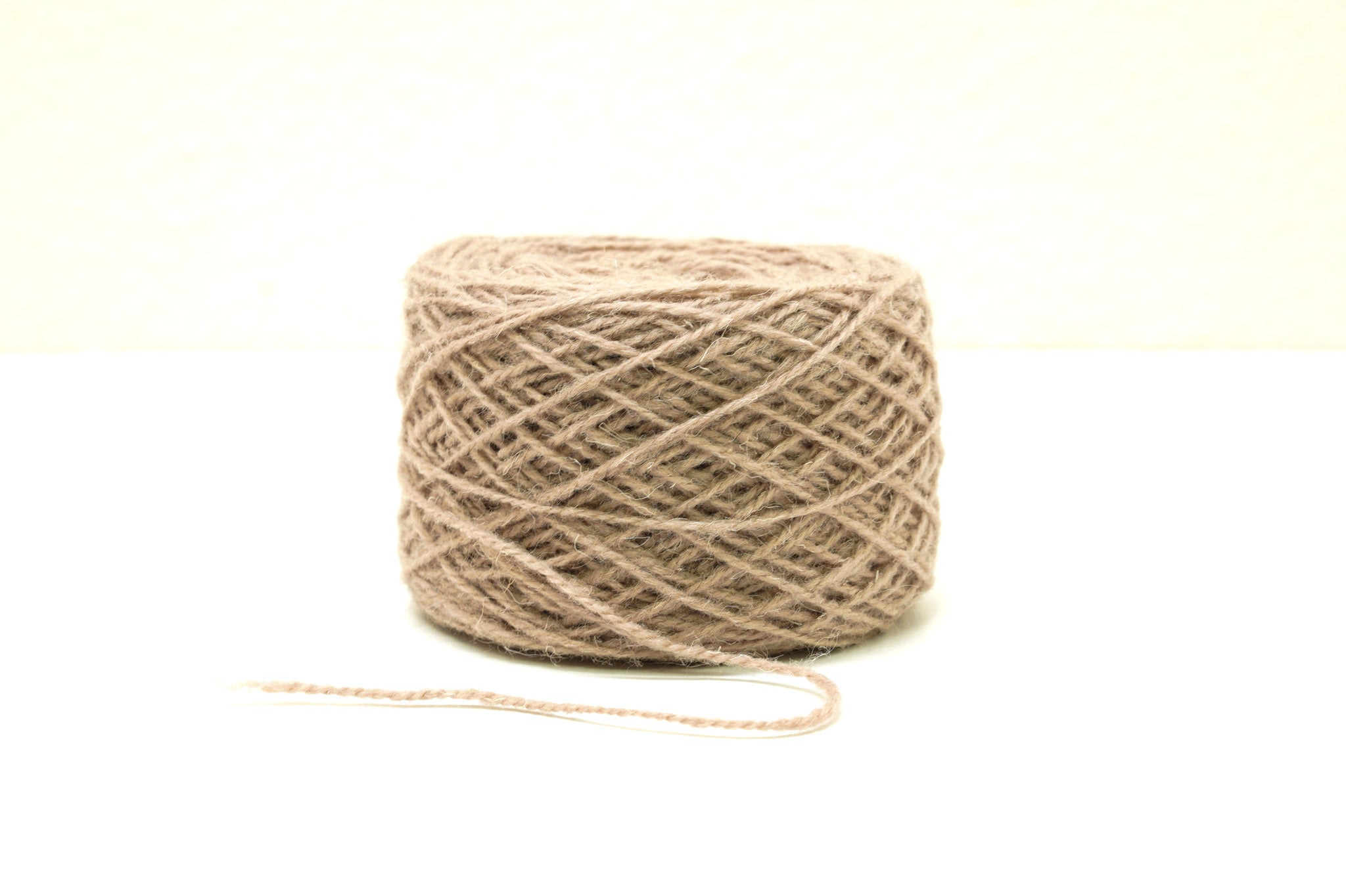 Linen grey European wool yarn - 100g/3,5 oz. Color - 76