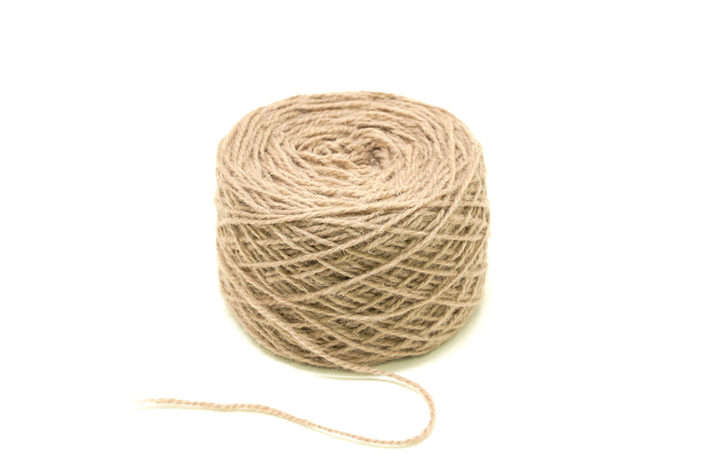 Linen grey European wool yarn - 100g/3,5 oz. Color - 76