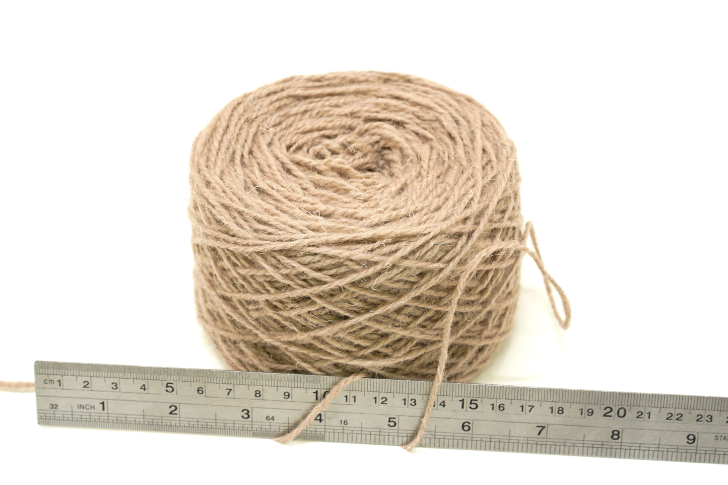 Linen grey European wool yarn - 100g/3,5 oz. Color - 76