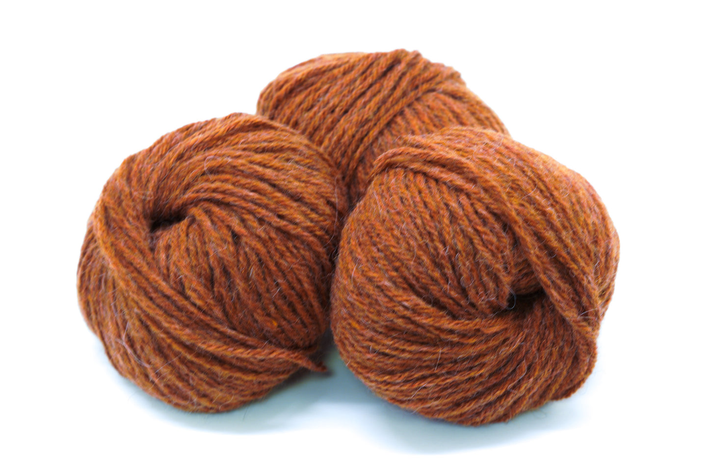 Brick alpaca wool yarn blend