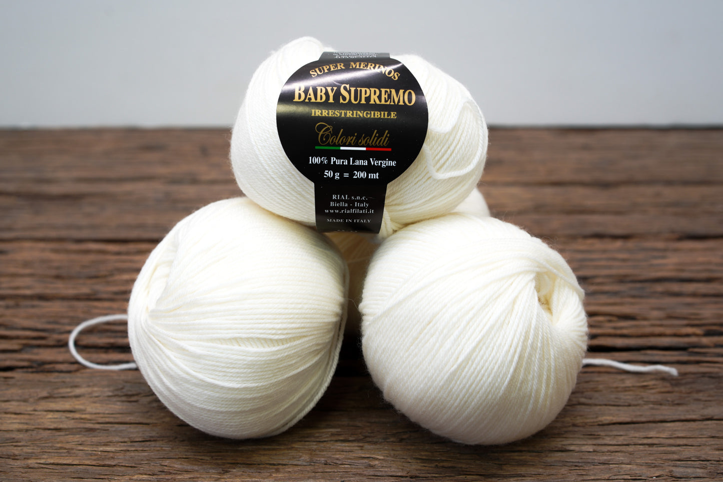 White virgin merino lace wool | Luxury thread