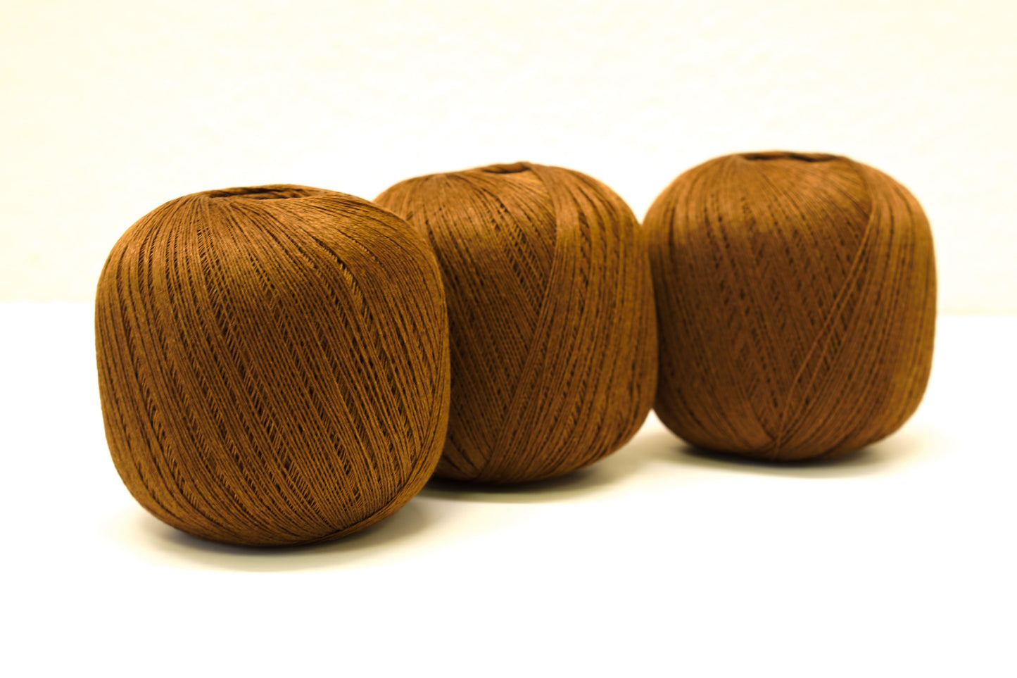 Rusty brown linen yarn 100g./3,5oz.