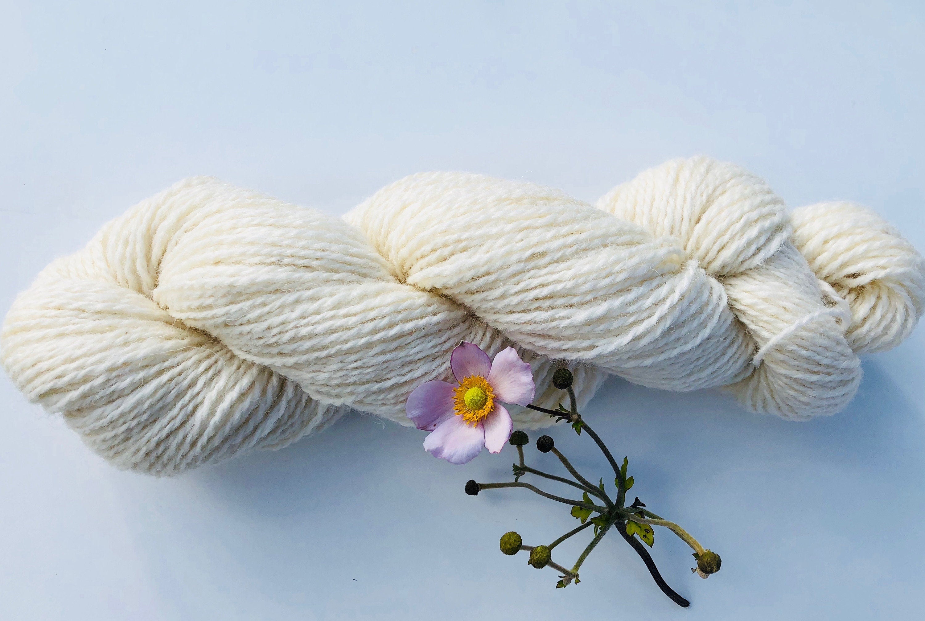 Milk -white European sheep wool yarn | milk-white-european-sheep-wool-yarn