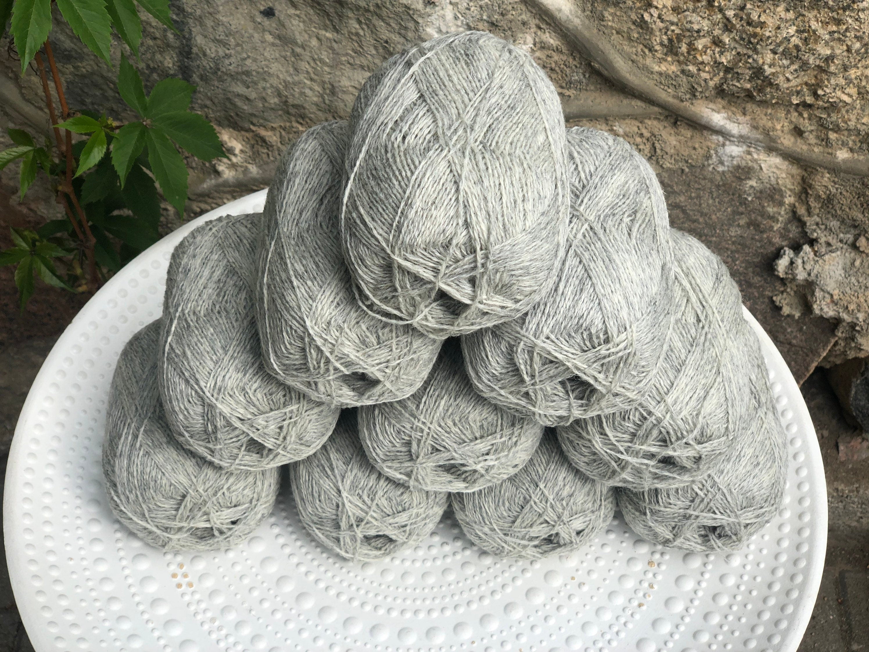 Light grey New Zealand lace wool yarn | light-grey-new-zealand-lace-wool-yarn