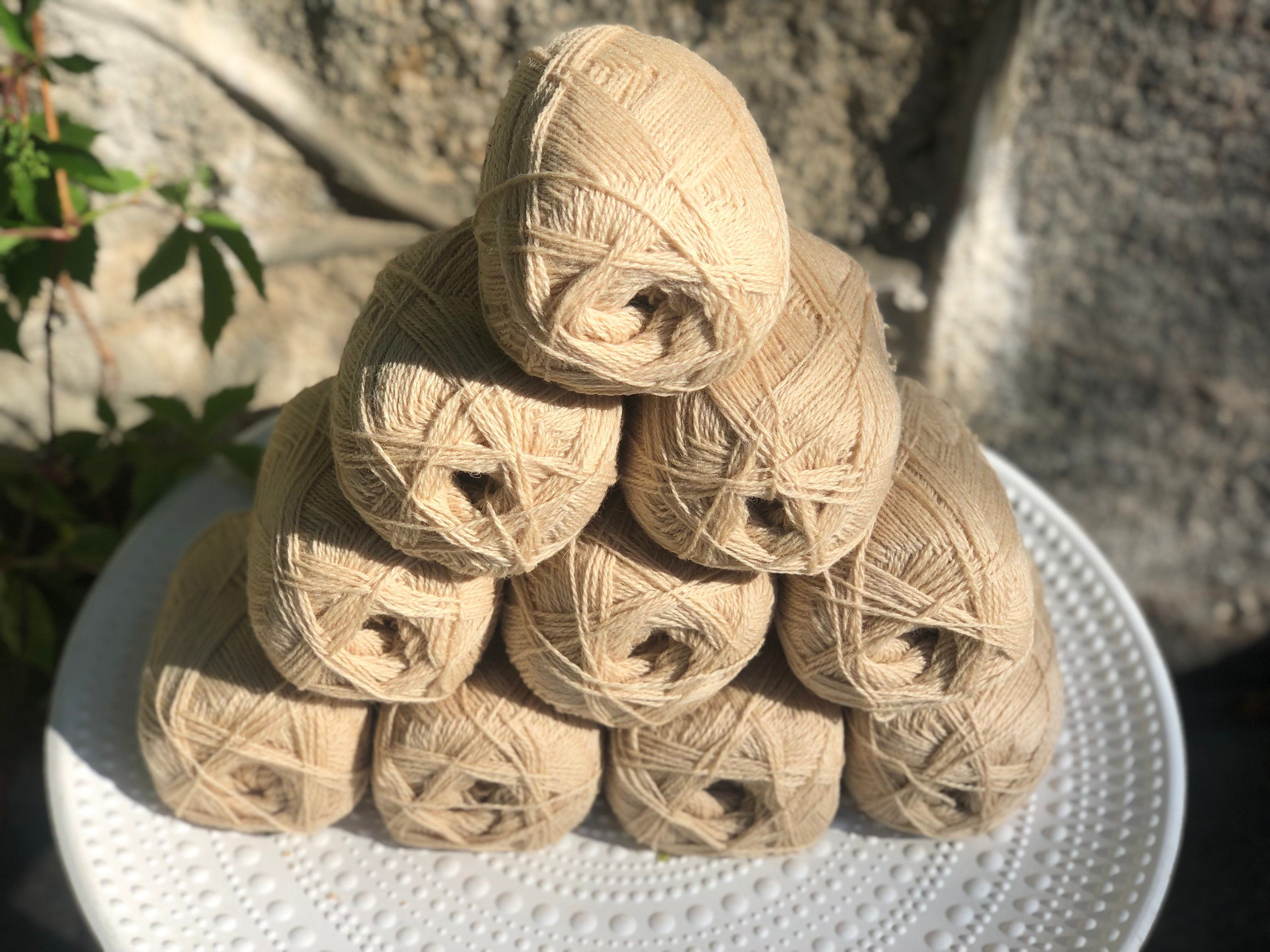 Beige color New Zealand wool yarn | beige-color-new-zealand-wool-yarn