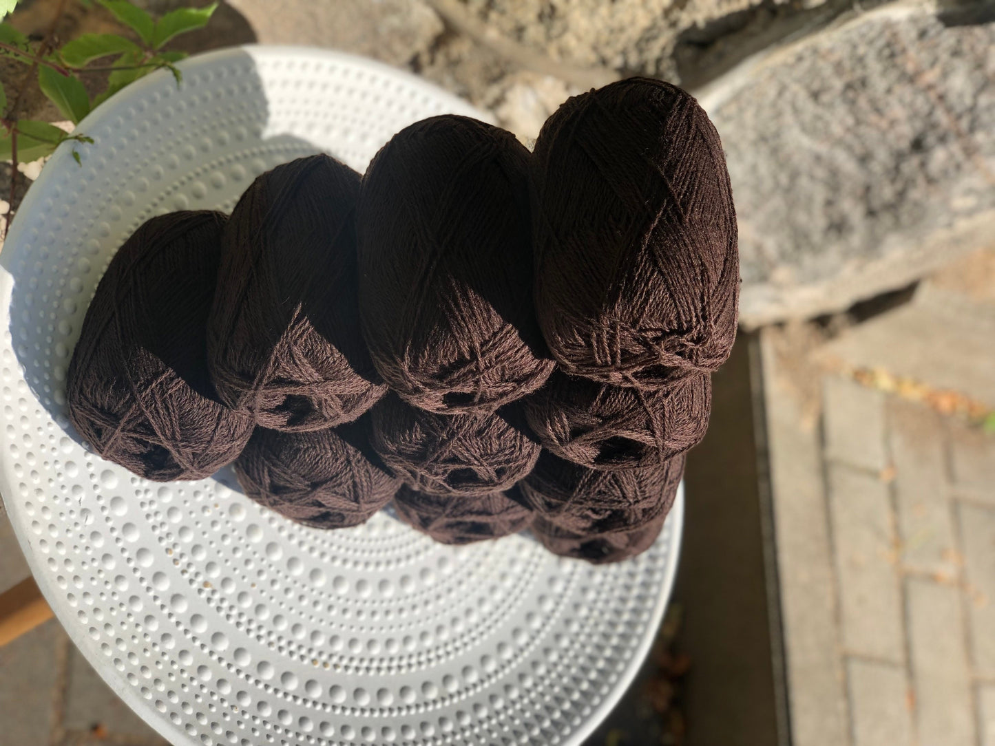 Dark brown New Zealand lace wool yarn | dark-brown-new-zealand-lace-wool-yarn
