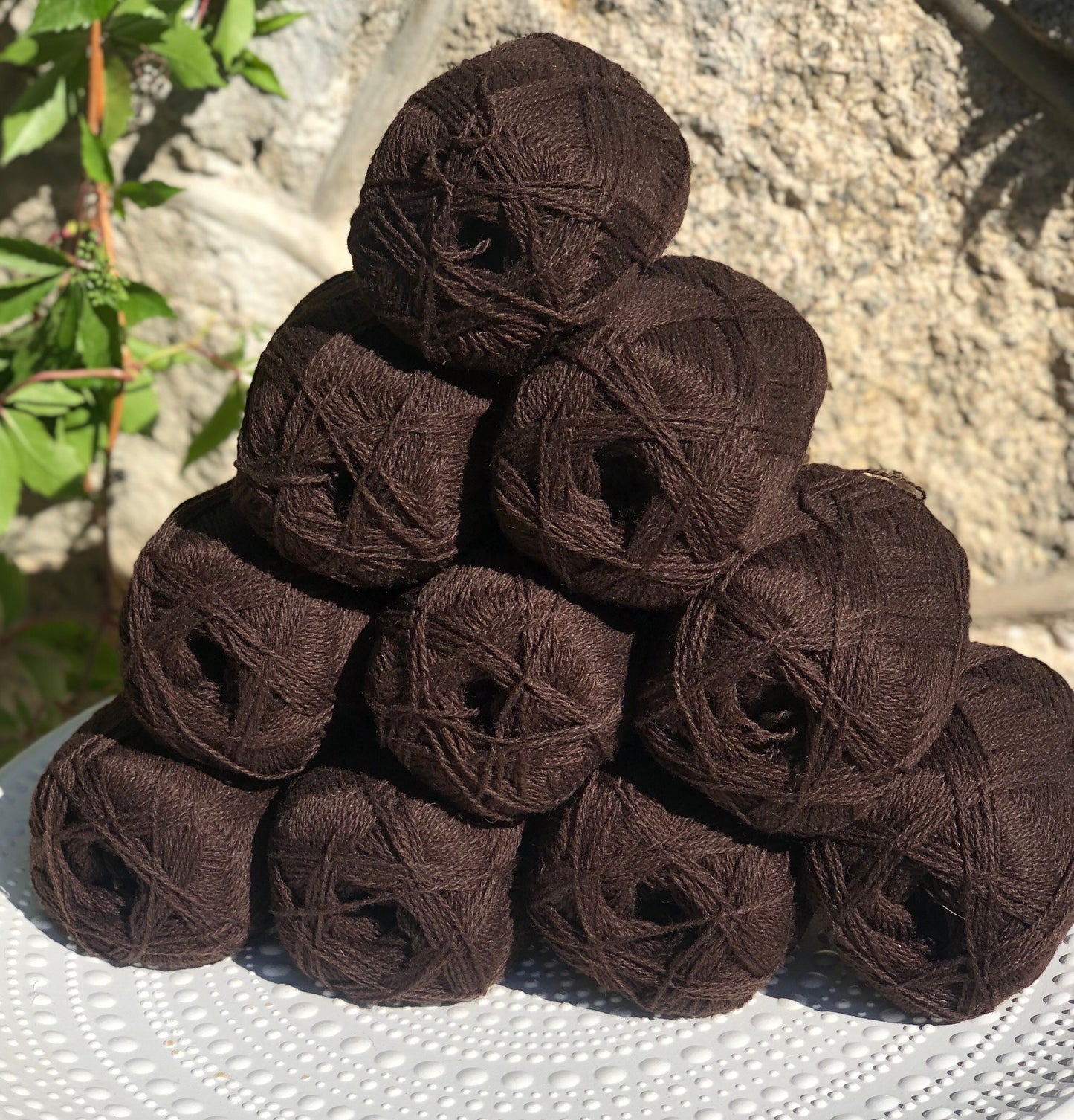 Dark brown New Zealand lace wool yarn | dark-brown-new-zealand-lace-wool-yarn
