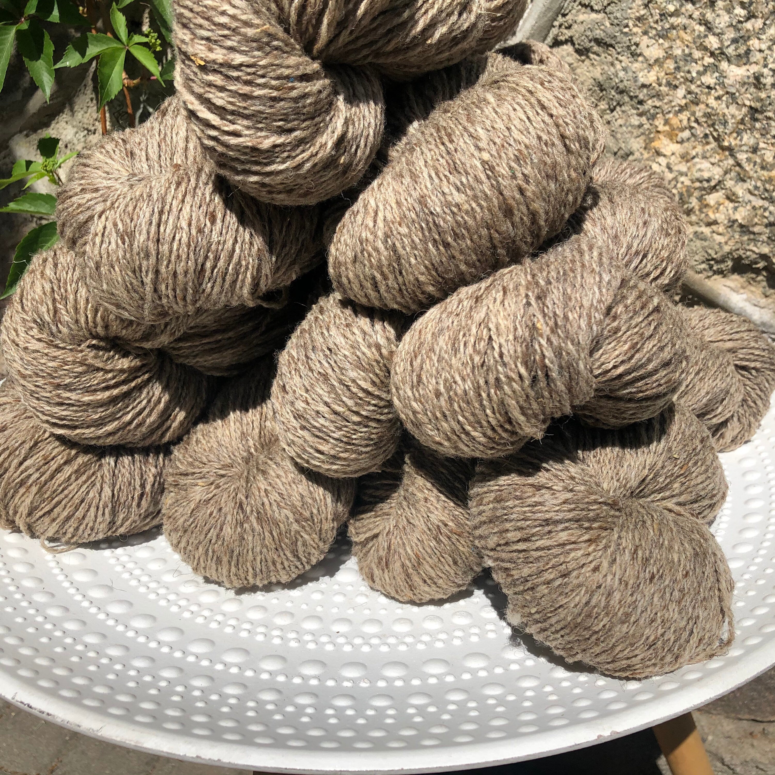 Grey-brown dog wool yarn | grey-brown-dog-wool-yarn