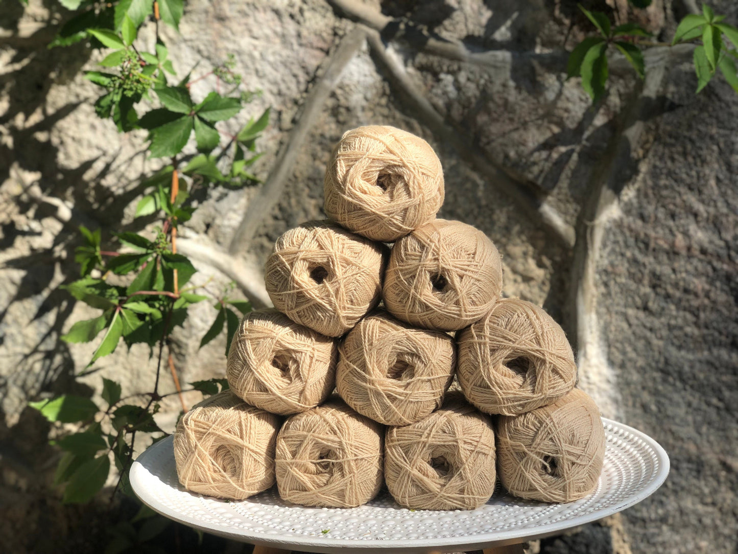 Beige color New Zealand wool yarn | beige-color-new-zealand-wool-yarn