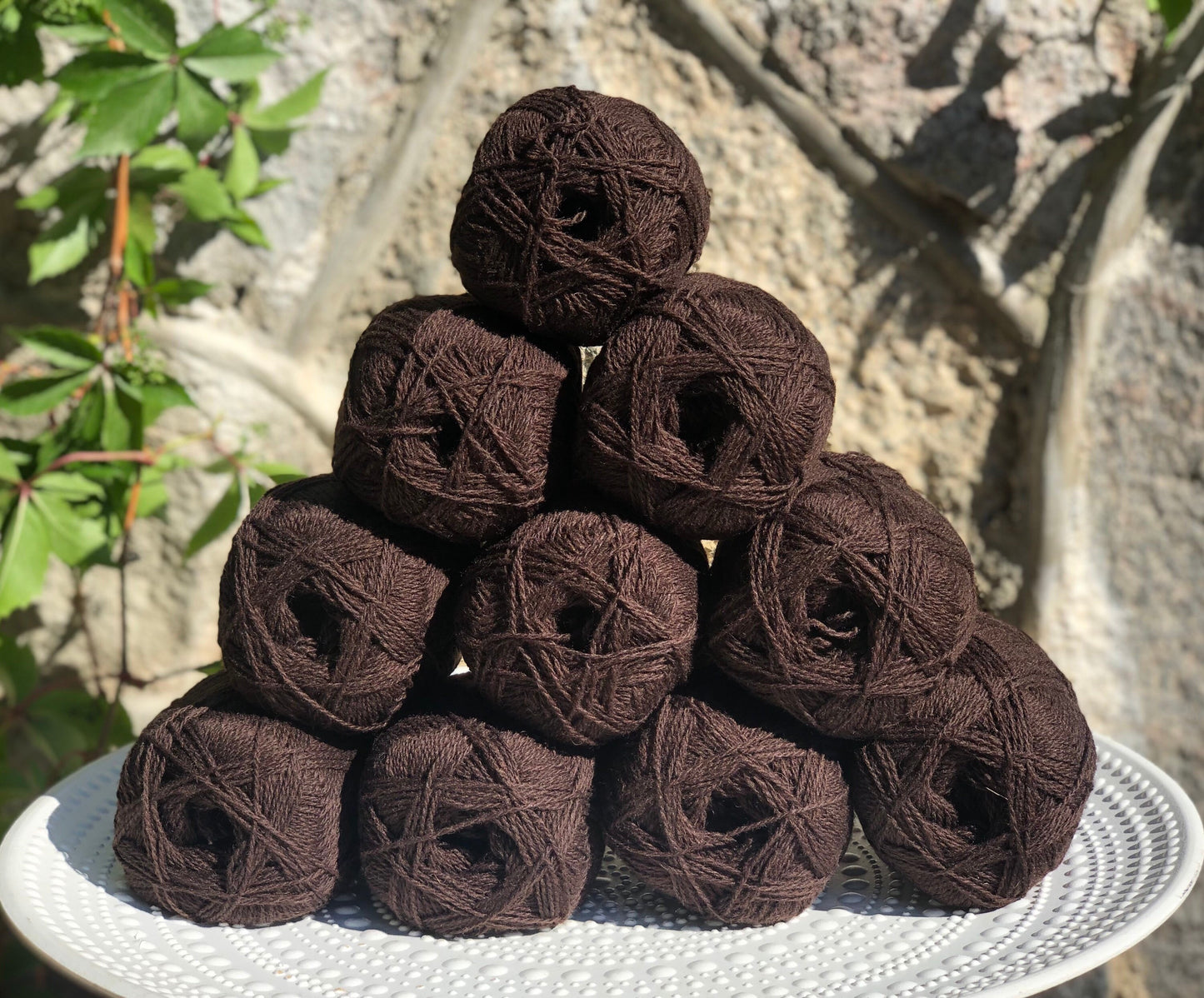 Dark brown New Zealand lace wool yarn | dark-brown-new-zealand-lace-wool-yarn