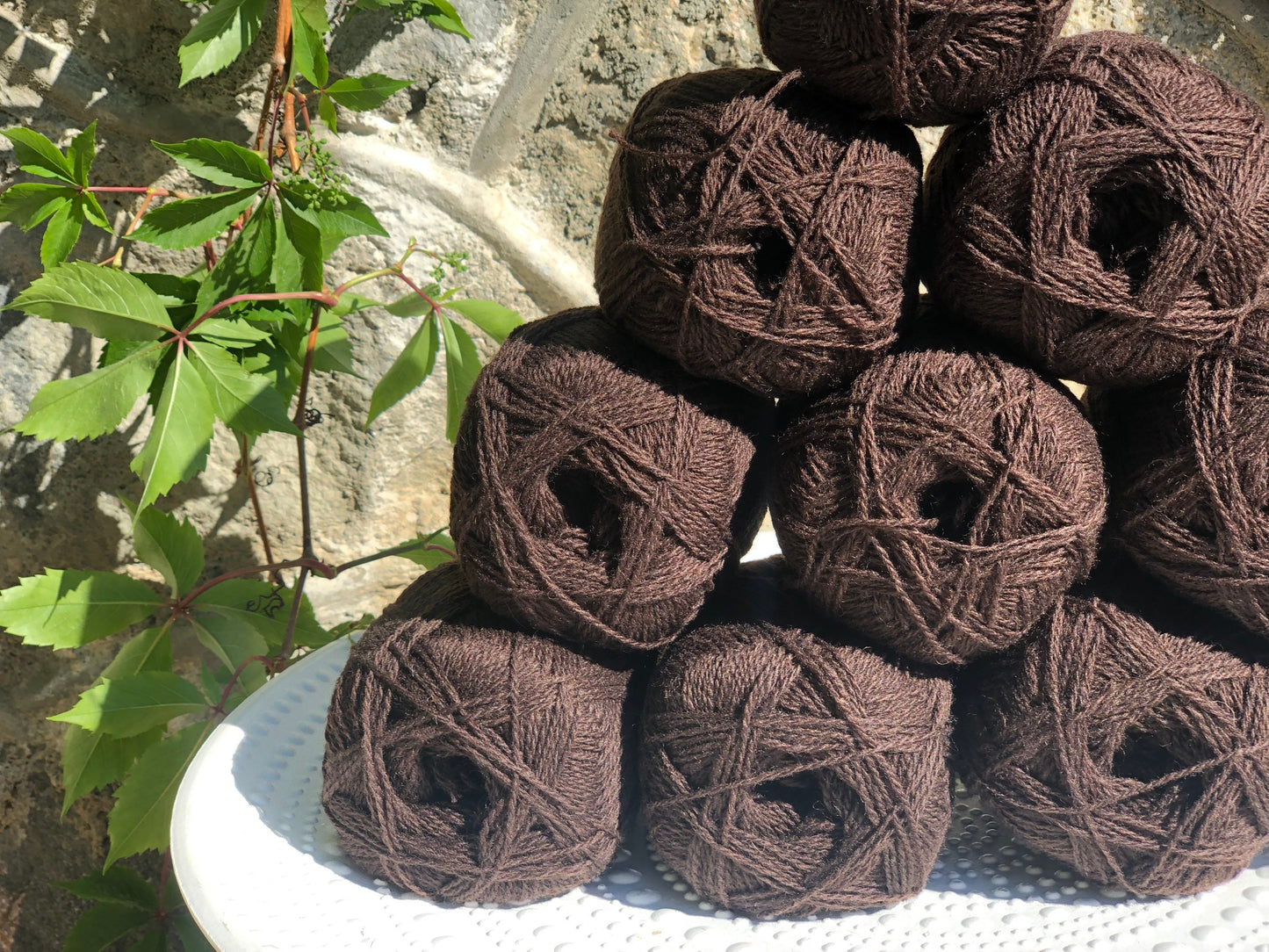 Dark brown New Zealand lace wool yarn | dark-brown-new-zealand-lace-wool-yarn