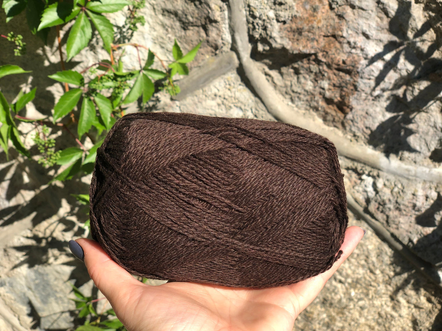 Dark brown New Zealand lace wool yarn | dark-brown-new-zealand-lace-wool-yarn