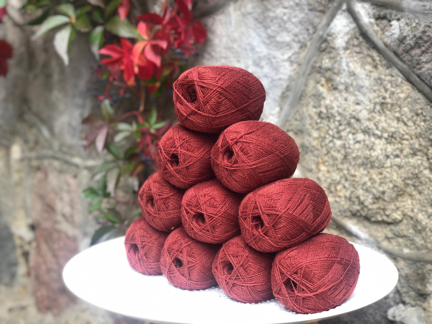 Brick Color wool yarn | brick-color-wool-yarn