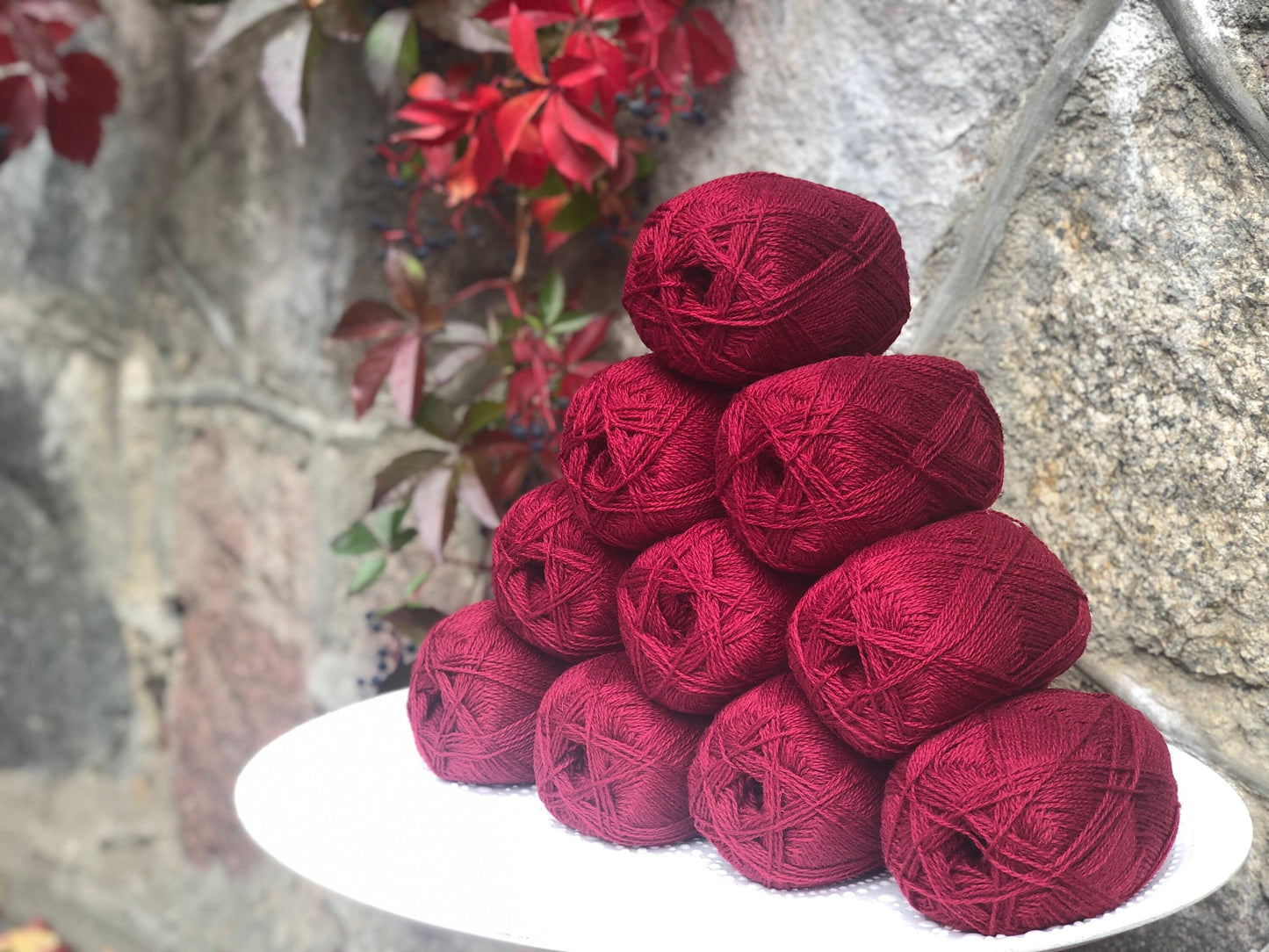 Red wine color wool yarn | red-wine-color-wool-yarn