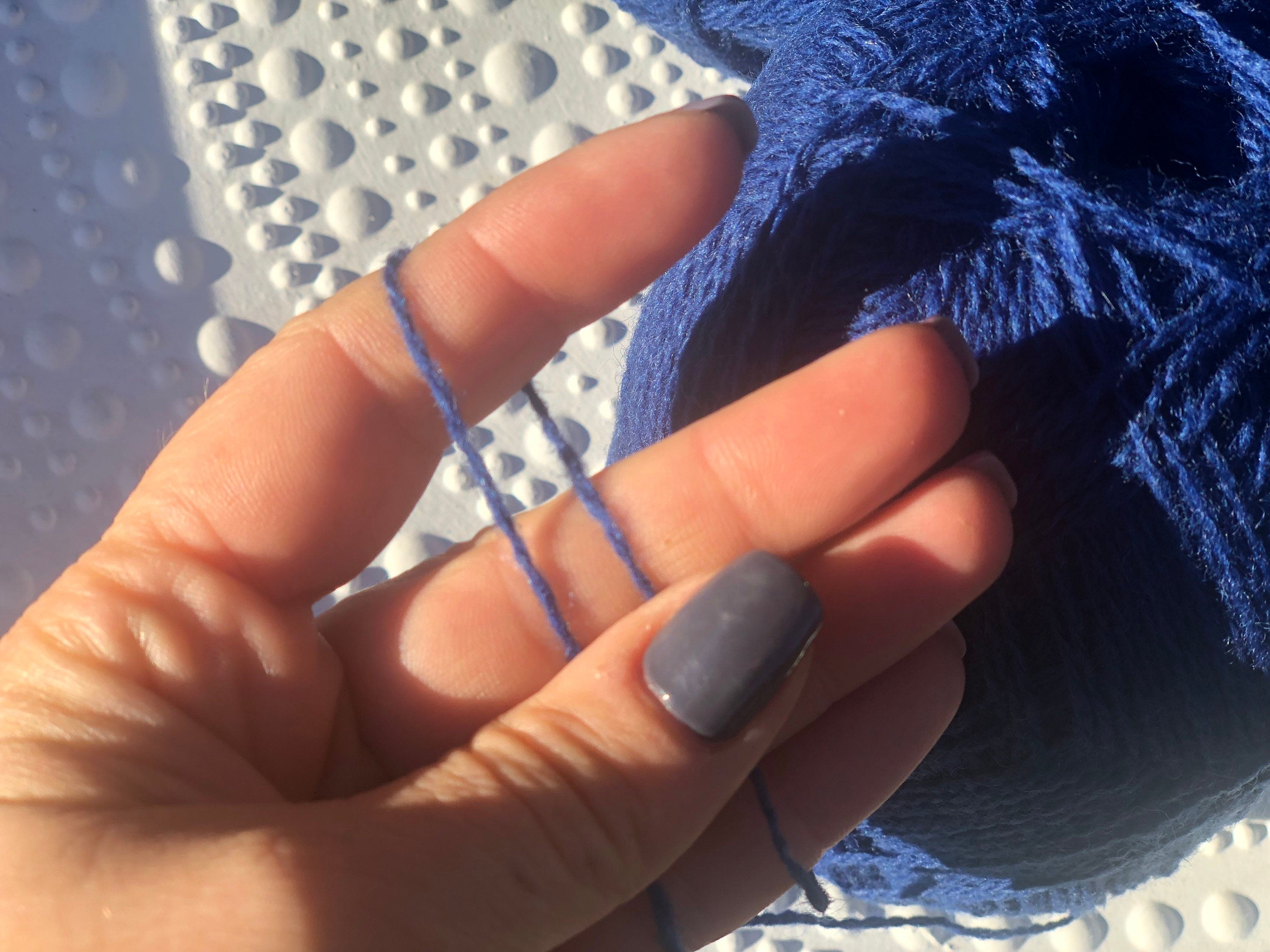 Blue New Zealand lace wool yarn | blue-new-zealand-lace-wool-yarn