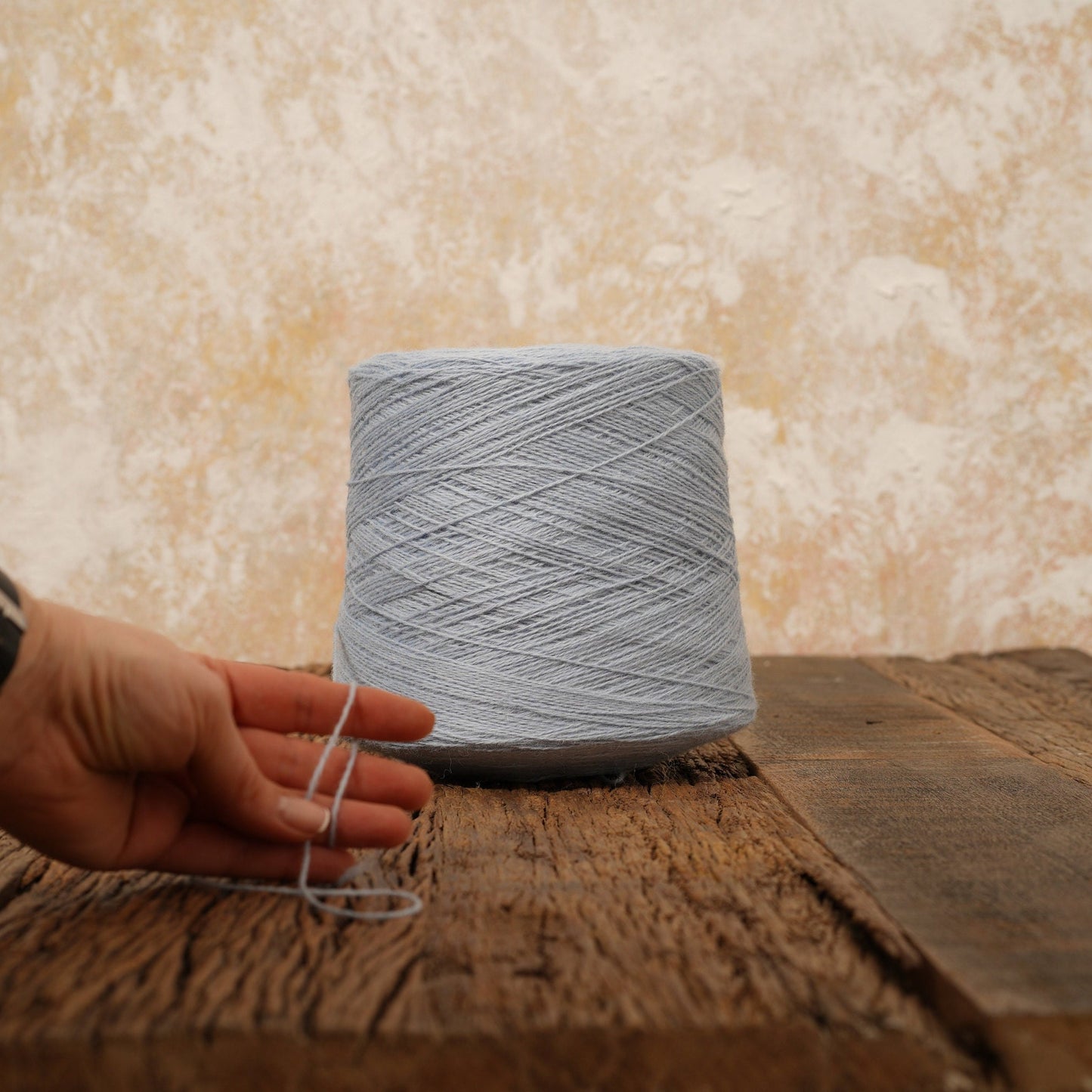 Blue New Zealand wool in cone | blue-new-zealand-wool-in-cone