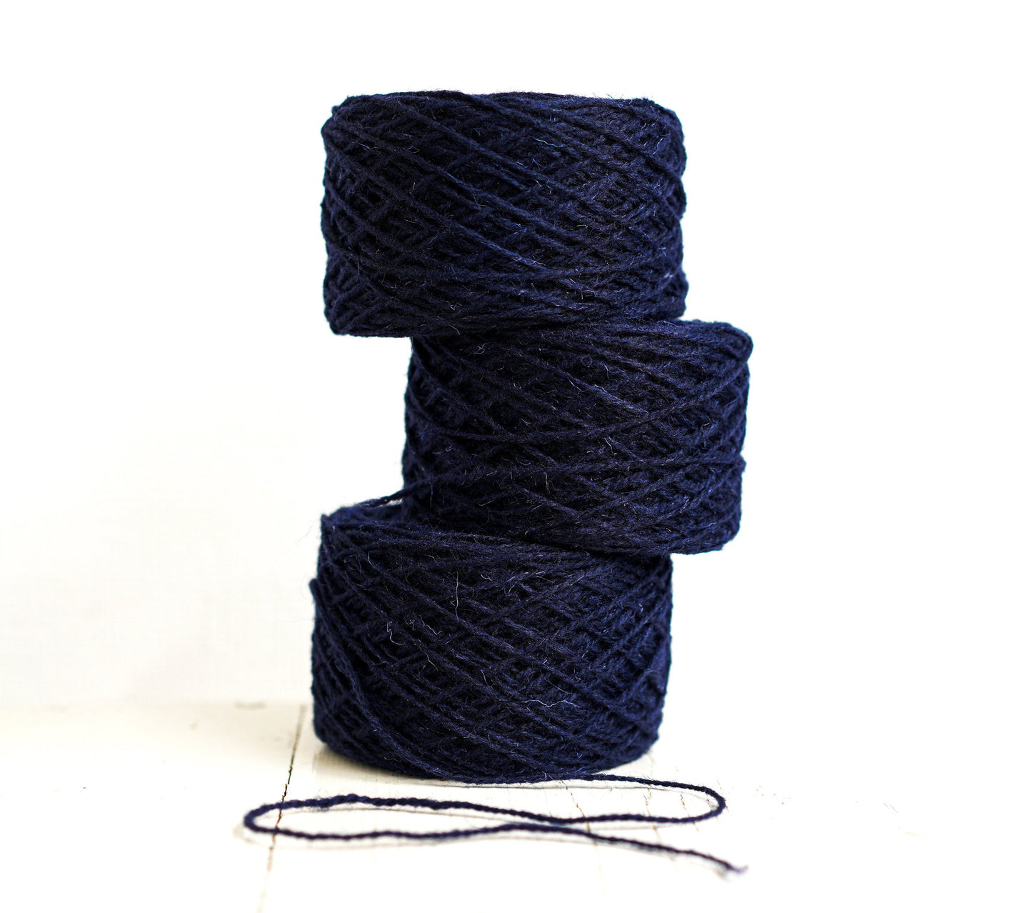 Dark blue European wool yarn | dark-blue-european-wool-yarn-100g-3-5-oz-wool-yarn-carpet-wool-yarn-hand-knitting-wool-light-worsted-wool-blood-activator-wool