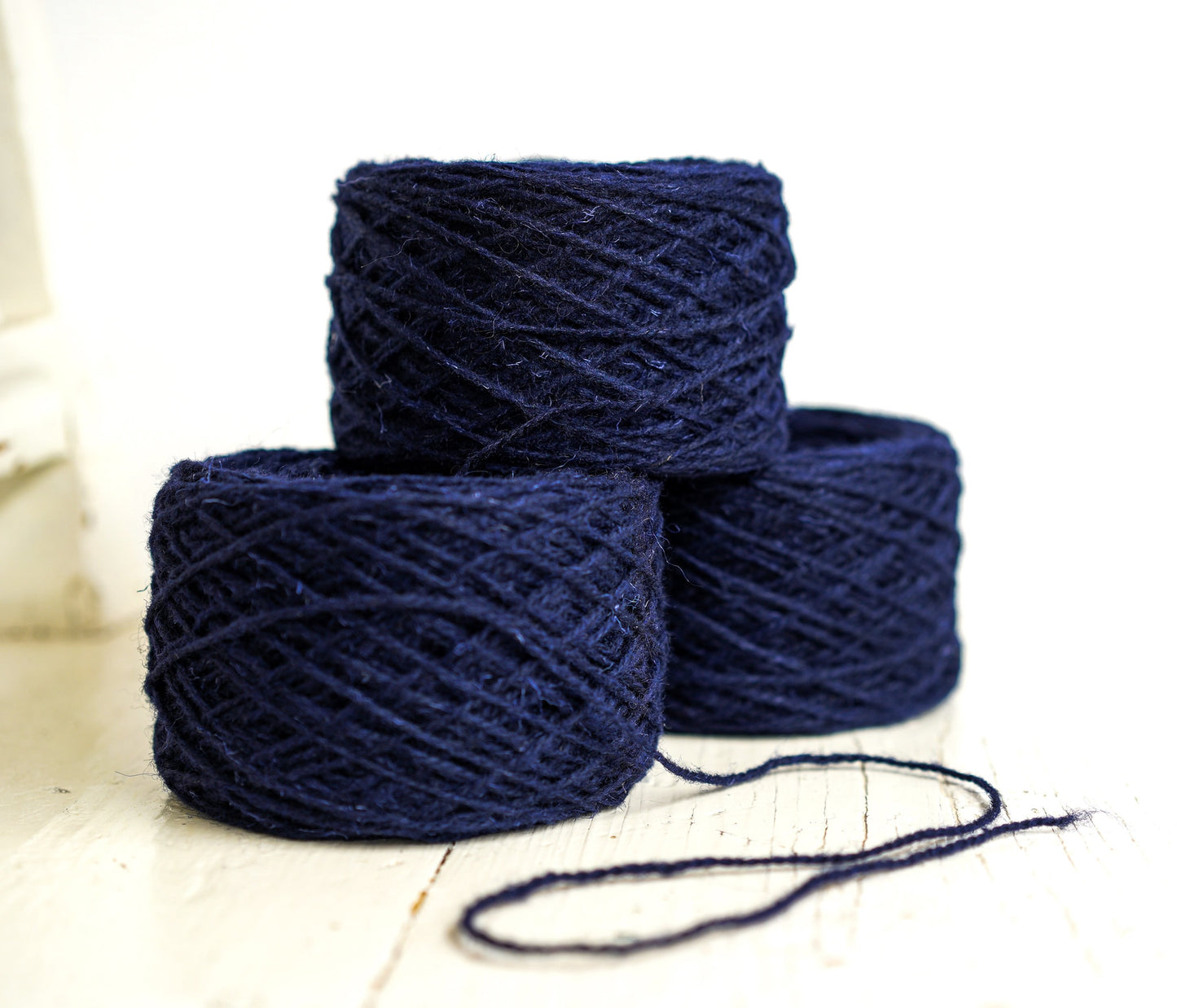 Dark blue European wool yarn | dark-blue-european-wool-yarn-100g-3-5-oz-wool-yarn-carpet-wool-yarn-hand-knitting-wool-light-worsted-wool-blood-activator-wool
