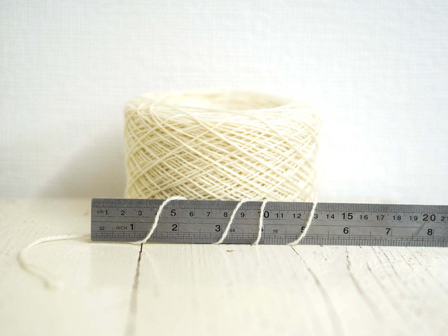 New Zealand White undyed wool yarn in cone | new-zealand-white-undyed-wool-yarn-in-cone