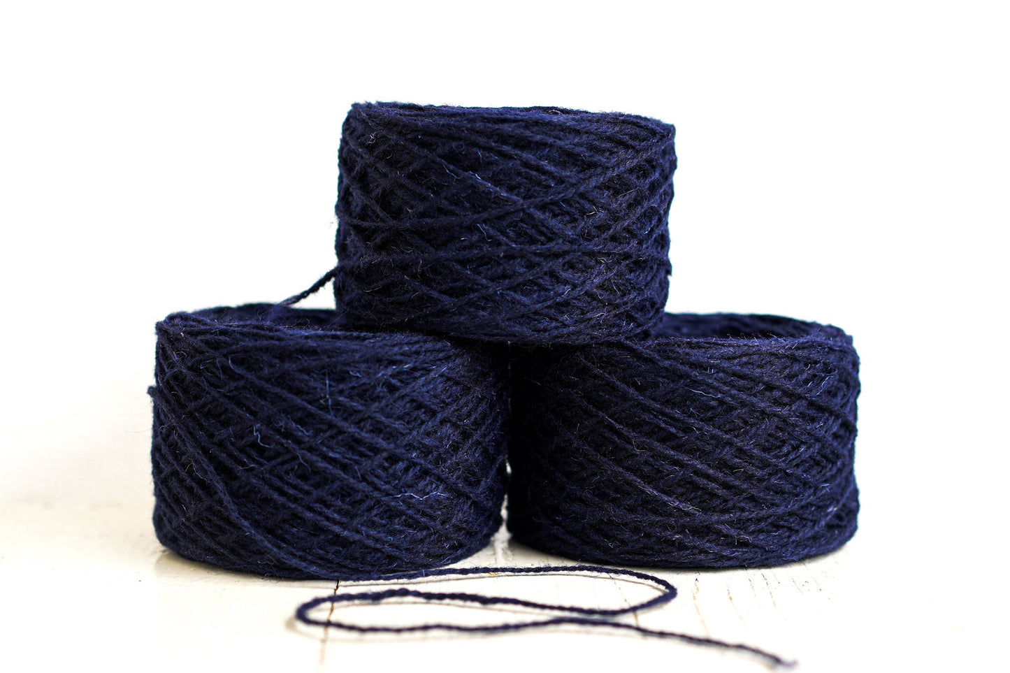 Dark blue European wool yarn | dark-blue-european-wool-yarn-100g-3-5-oz-wool-yarn-carpet-wool-yarn-hand-knitting-wool-light-worsted-wool-blood-activator-wool