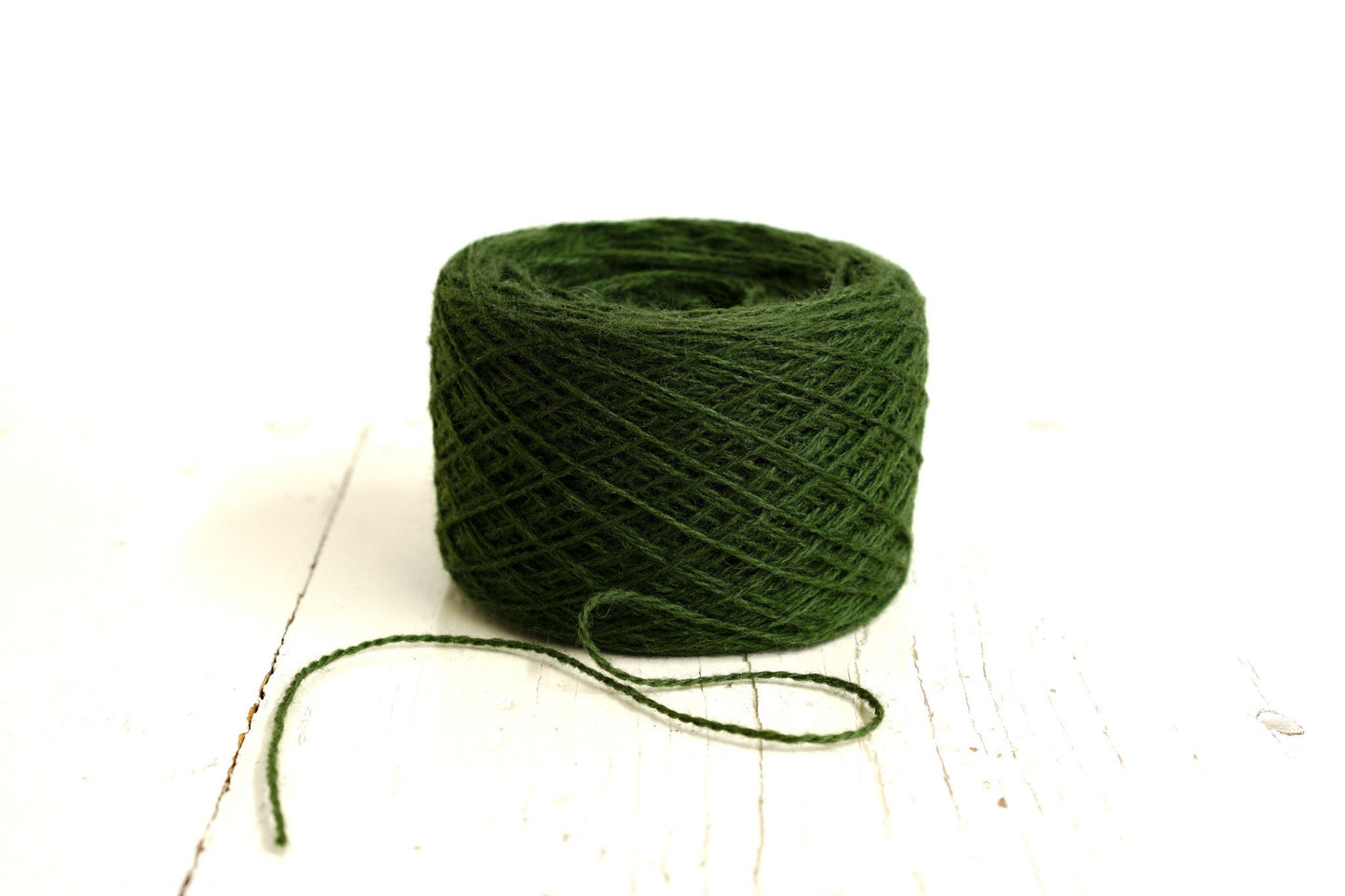 Dark green wool in cone 0,9kg/31.7oz - Fingering wool yarn - 100% wool yarn for weaving plaids, socks knitting - Hand knitting wool C360 | dark-green-wool-in-cone-0-9kg-31-7oz-fingering-wool-yarn-100-wool-yarn-for-weaving-plaids-socks-knitting-hand-knitting-wool-c360