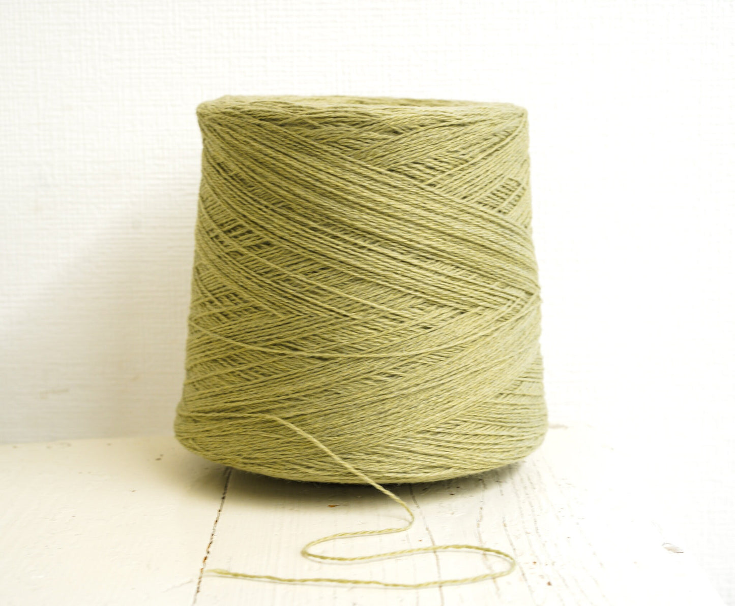 Olive green wool in cone 900g/31.7oz - Fingering wool fiber for weaving plaids, hands or machine knitting men's, women's outerwear - N 325 | olive-green-wool-in-cone-900g-31-7oz-fingering-wool-fiber-for-weaving-plaids-hands-or-machine-knitting-mens-womens-outerwear-n-325