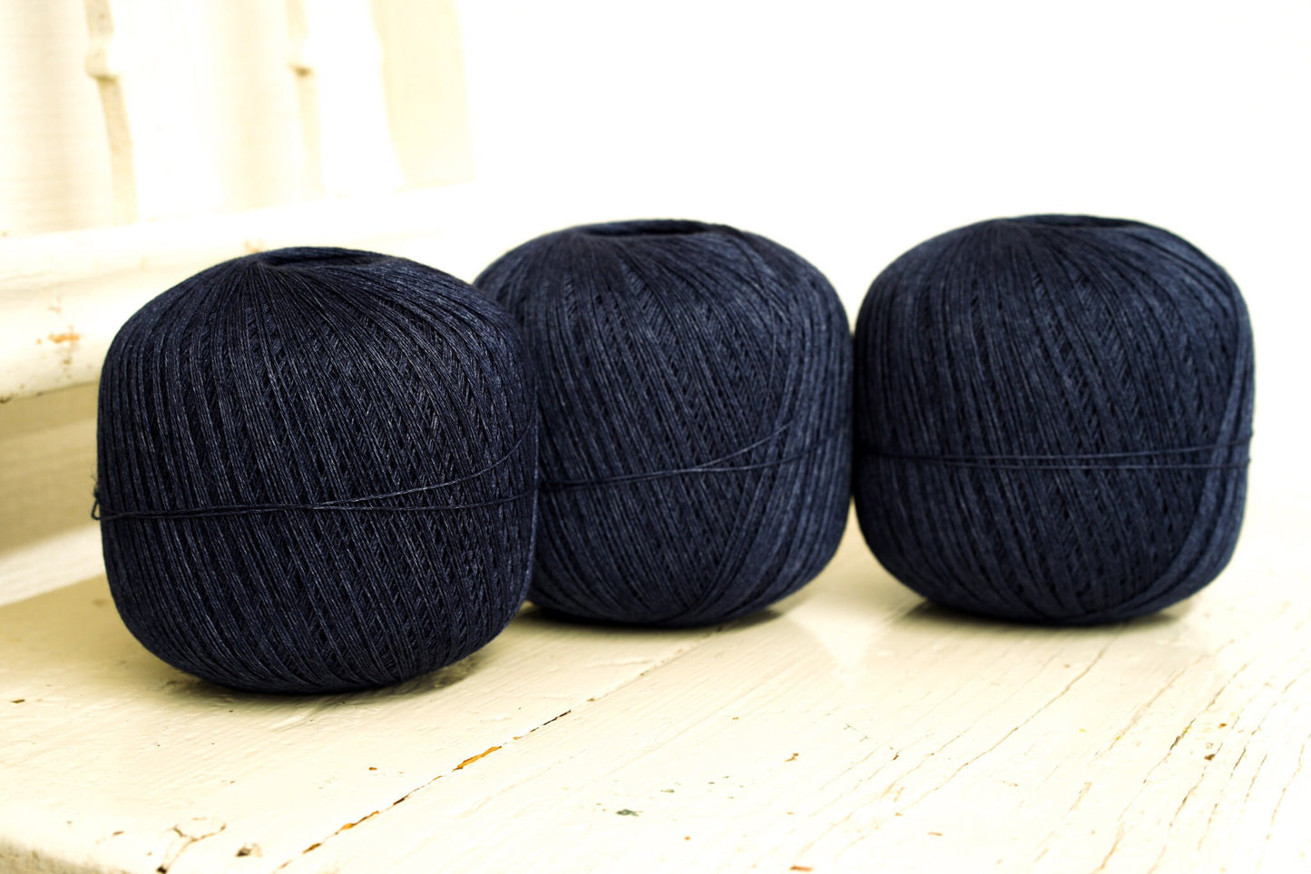 Dark denim blue 100% linen yarn | dark-denim-blue-100-linen-yarn