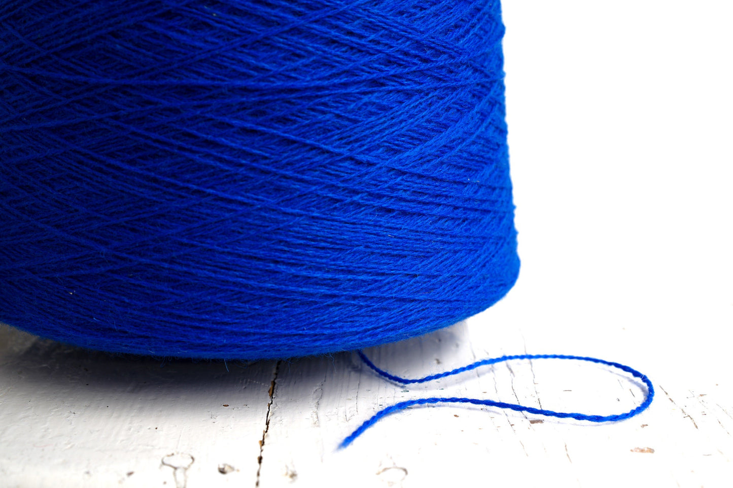 Royal blue wool cone 0,9kg/31.7oz - 100% wool yarn for weaving plaids, socks knitting, machine knitting, gift for knitter, winter wool - 460 | royal-blue-wool-cone-0-9kg-31-7oz-100-wool-yarn-for-weaving-plaids-socks-knitting-machine-knitting-gift-for-knitter-winter-wool-460