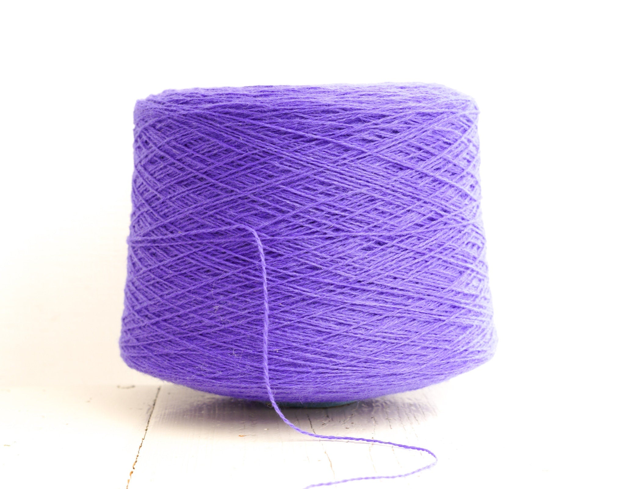 Royal purple wool cone 0,9kg/31.7oz - 100% wool yarn for weaving plaids, socks knitting, machine knitting, gift for knitter, winter wool 106 | royal-purple-wool-cone-0-9kg-31-7oz-100-wool-yarn-for-weaving-plaids-socks-knitting-machine-knitting-gift-for-knitter-winter-wool-106